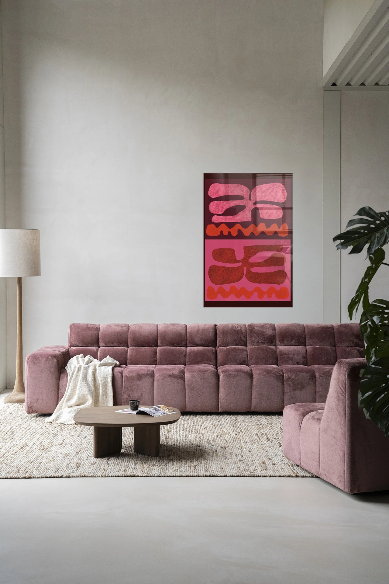Wandkleed Groovy Pink - Urban Cotton