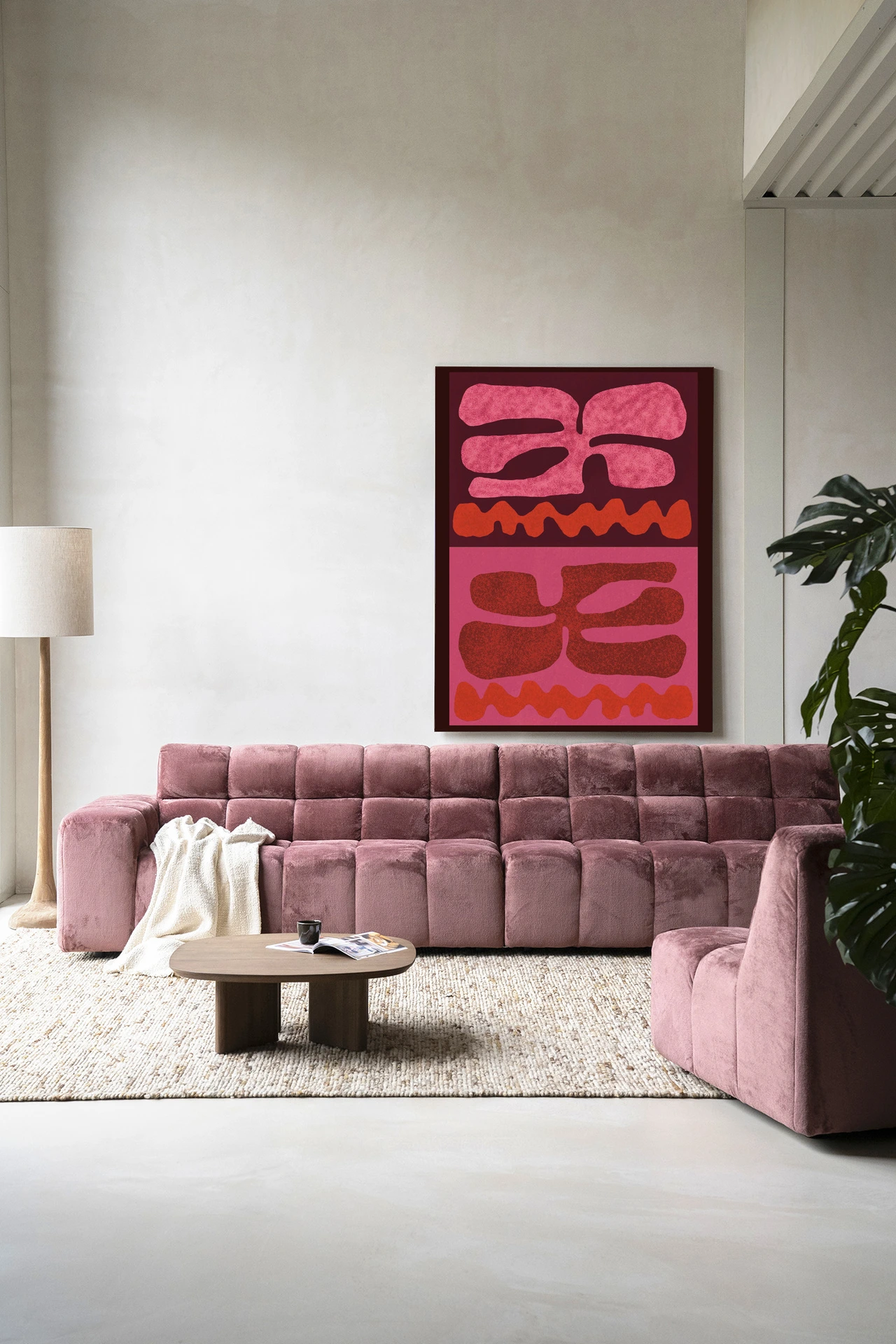 Wandkleed Groovy Pink - Urban Cotton