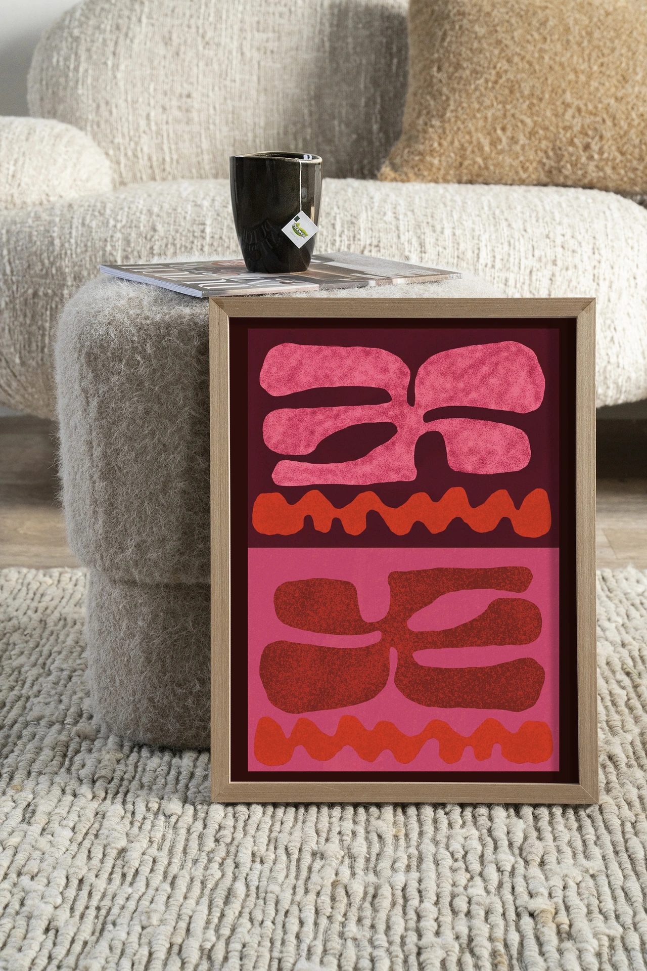Wandkleed Groovy Pink - Urban Cotton
