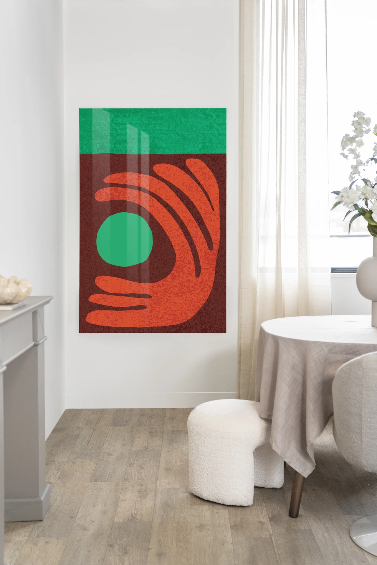 Wandkleed Elements Green - Urban Cotton