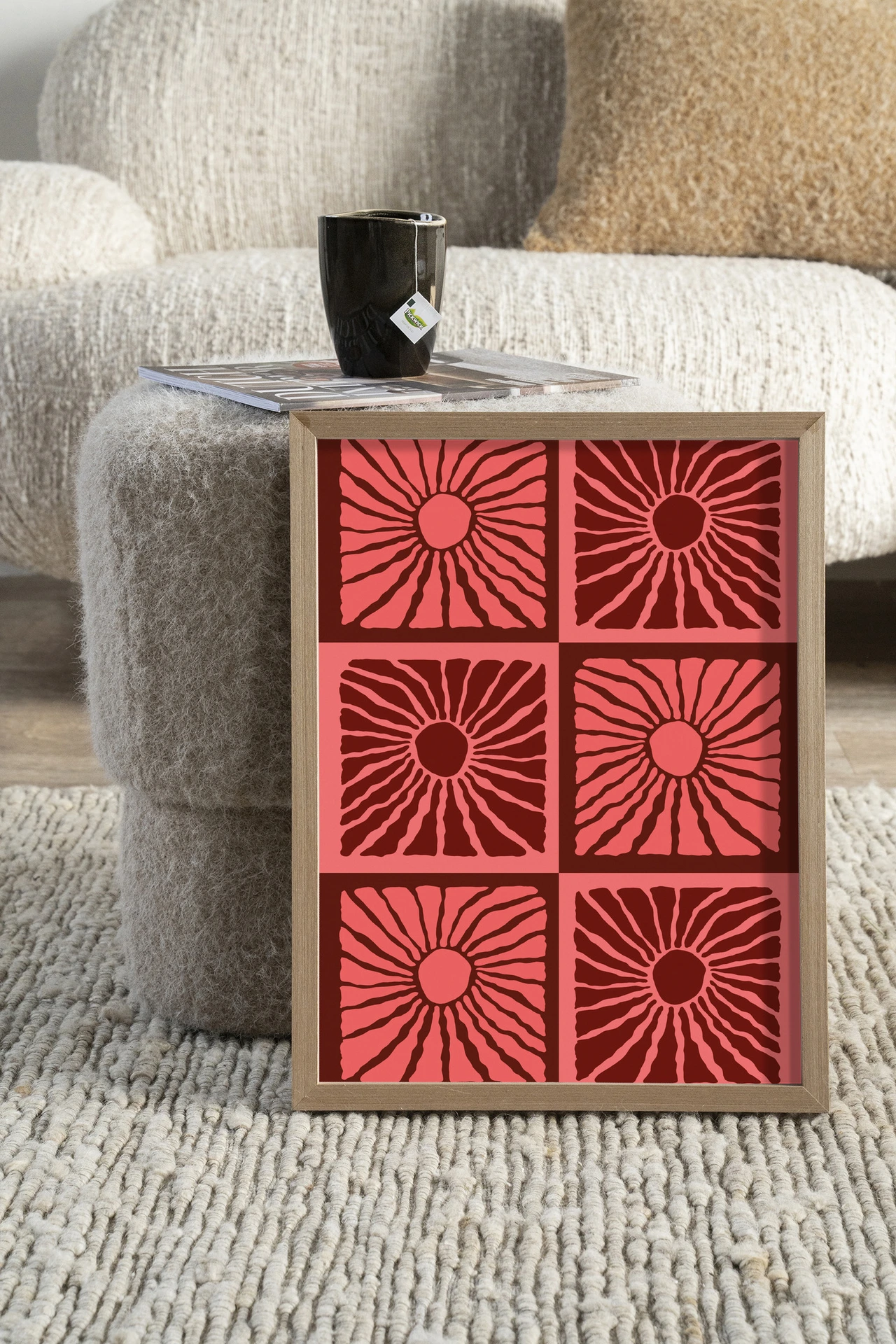 Wandkleed Suns In Pink - Urban Cotton