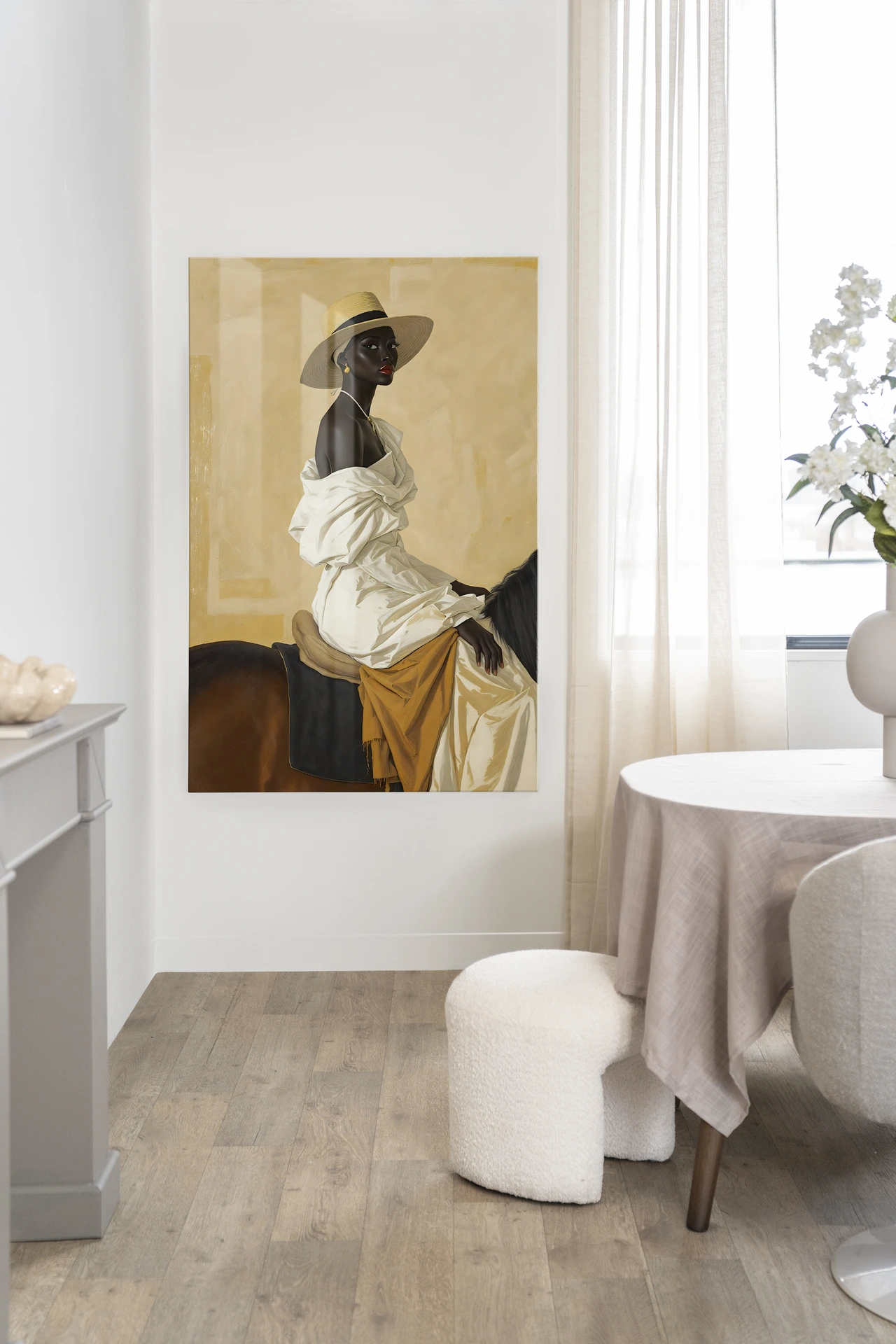 Wandkleed Horseriding Lady - Urban Cotton