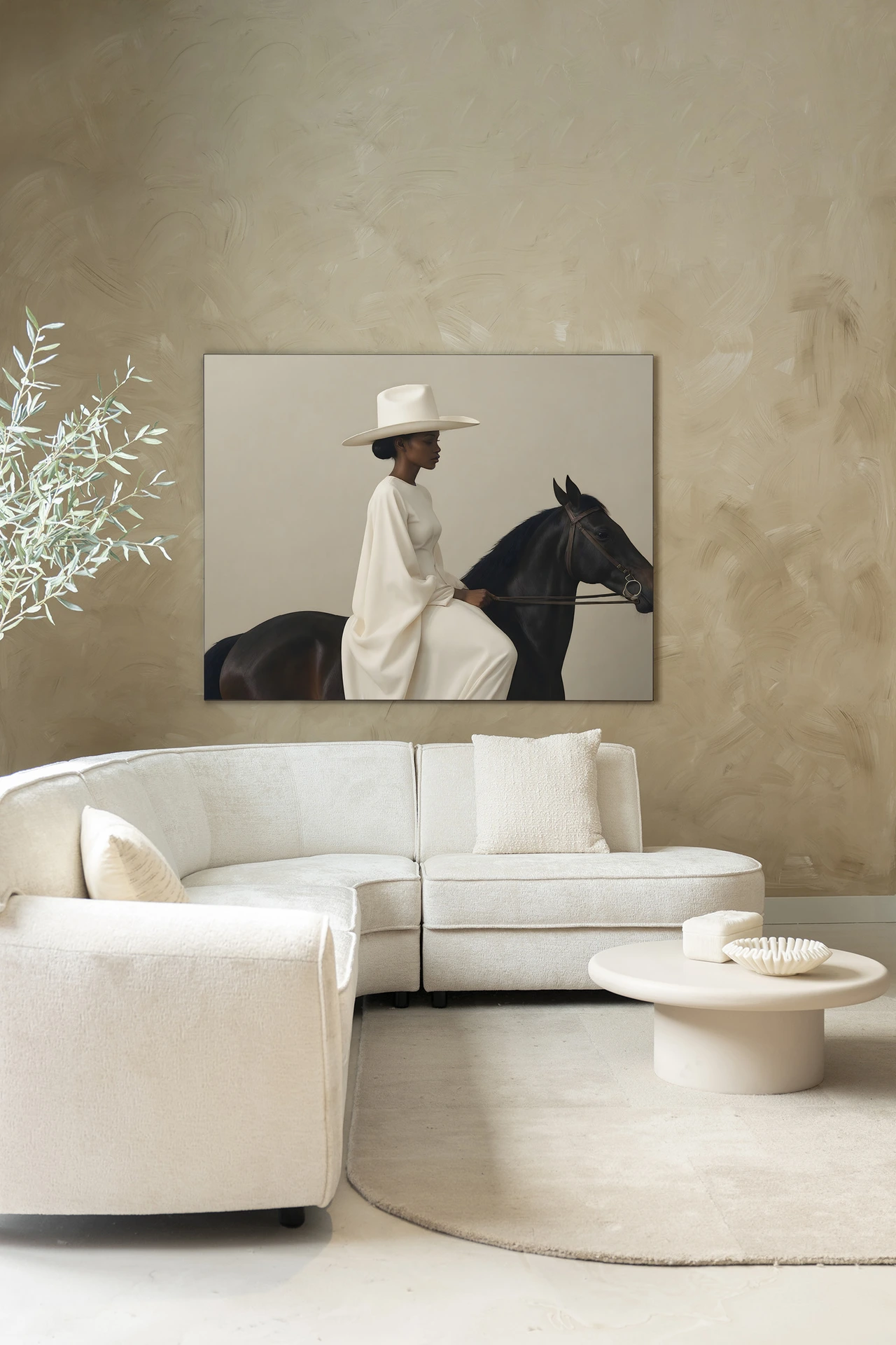 Wandkleed Beige Rider - Urban Cotton