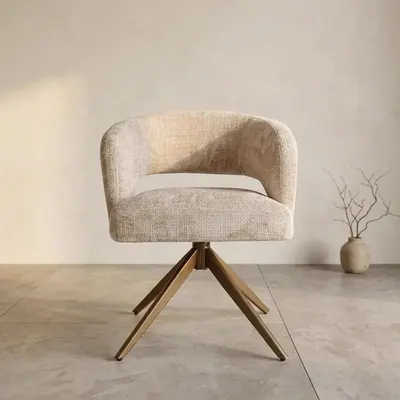 Draaibare eetkamerstoel Demi met snelle levertijd voor €219,00 👇 https://mokana.nl/products/eetkamerstoel-demi-starfurn