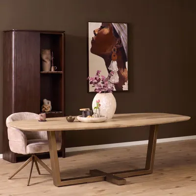 Starfurn Eettafel Ferris Deens Ovaal 200 cm €959,00 massief eiken !