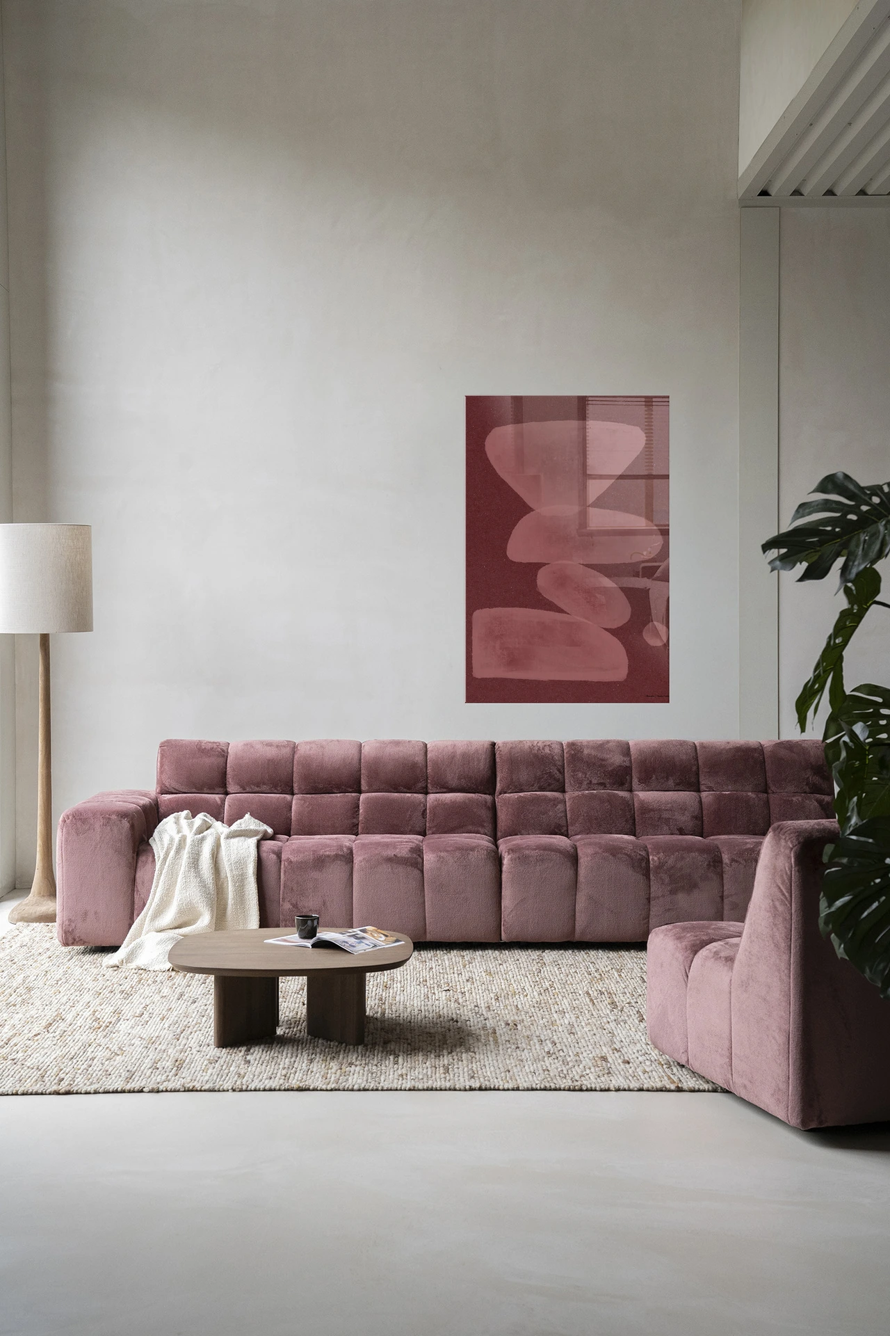 Wall Hanging Elementa Burgundy 1 - Urban Cotton