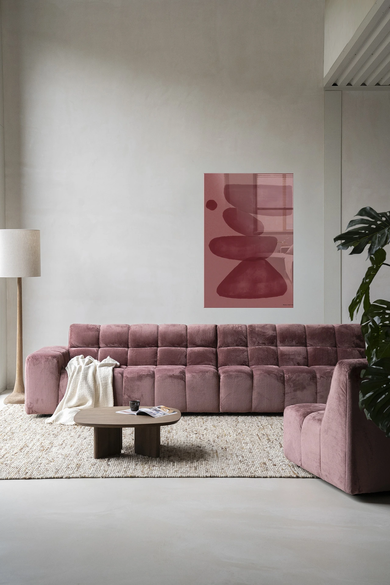 Wall Hanging Elementa Burgundy 2 - Urban Cotton