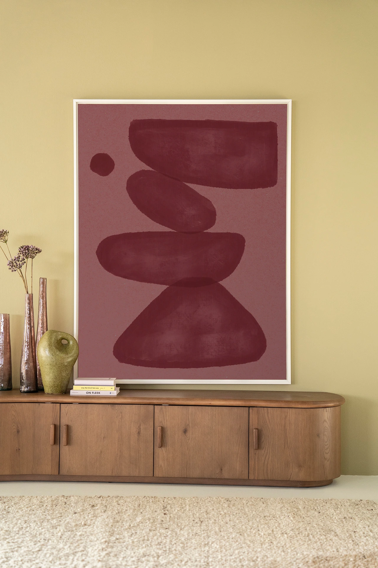 Wall Hanging Elementa Burgundy 2 - Urban Cotton