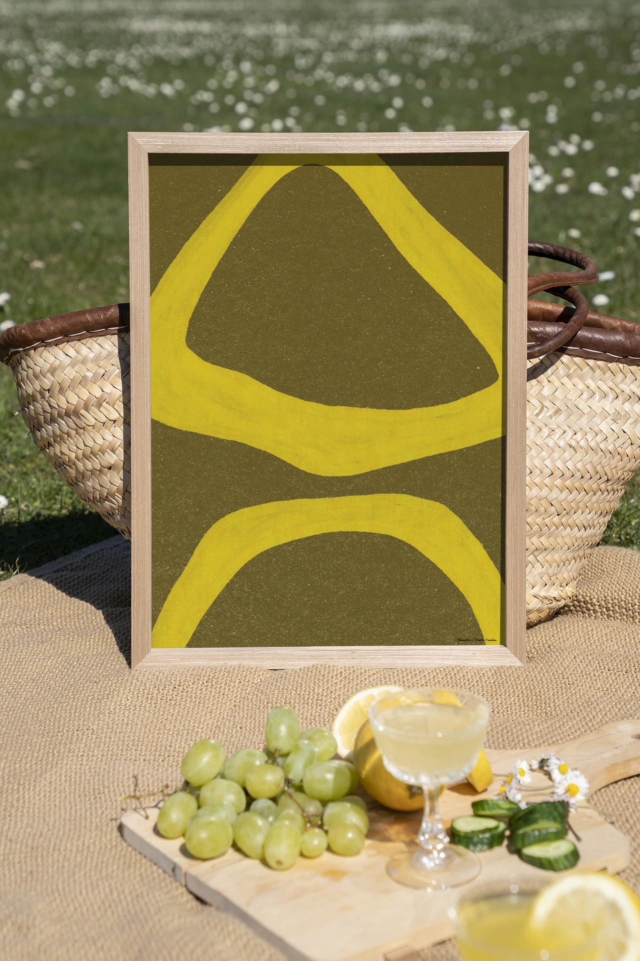 Wall Hanging Elementa Verde 1 - Urban Cotton