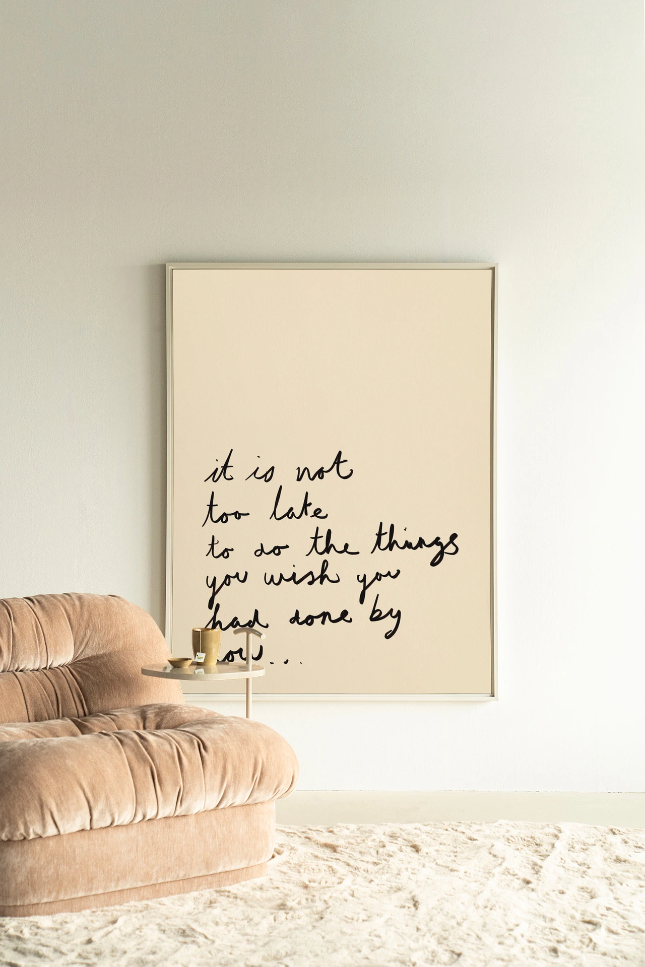 Wall Hanging Not Too Late - Urban Cotton