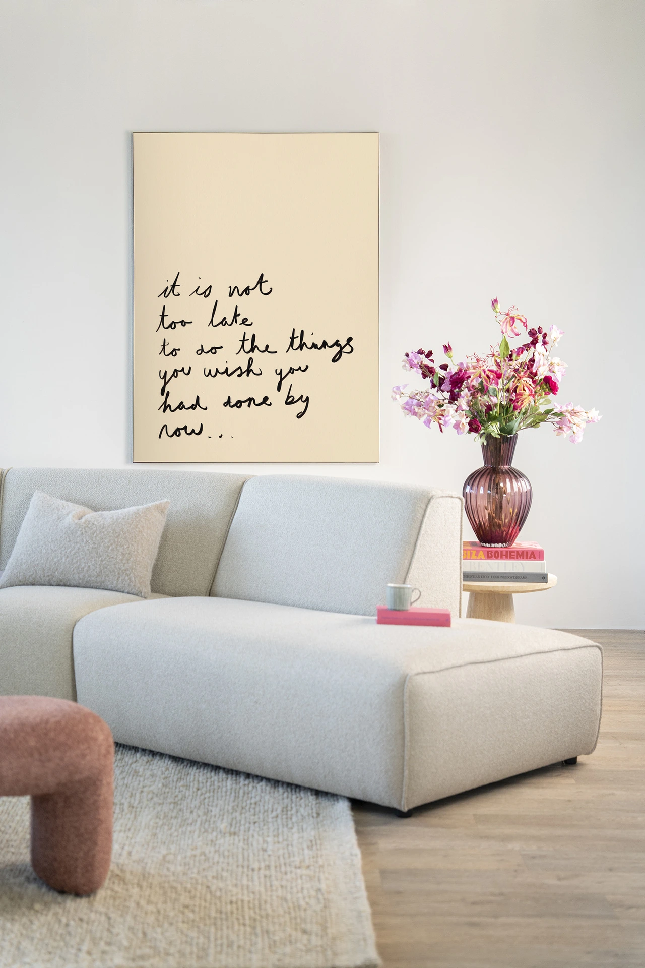 Wall Hanging Not Too Late - Urban Cotton