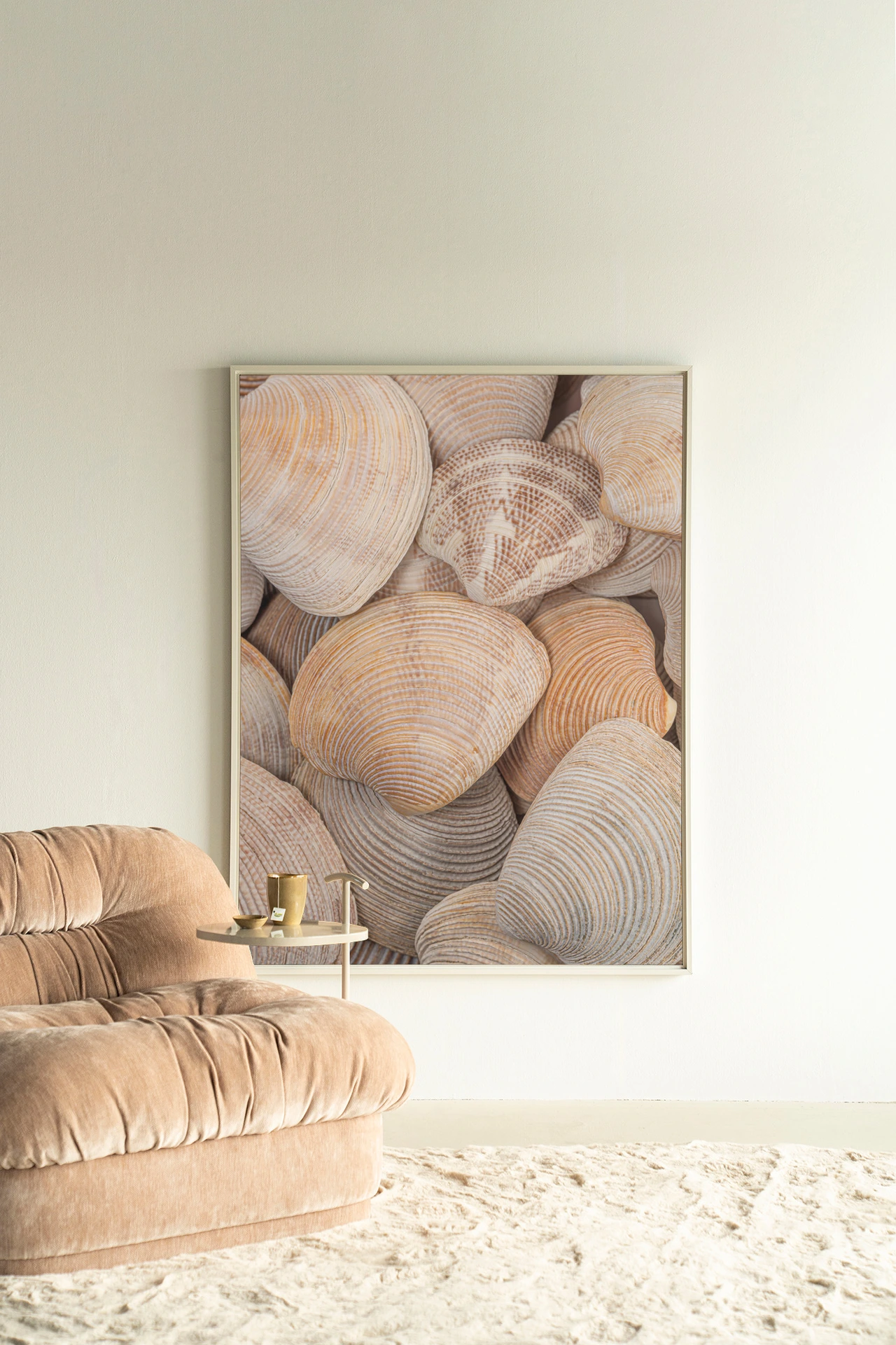 Wall Hanging Tijdloze Rust: In Een Zee Van Schelpen - Urban Cotton