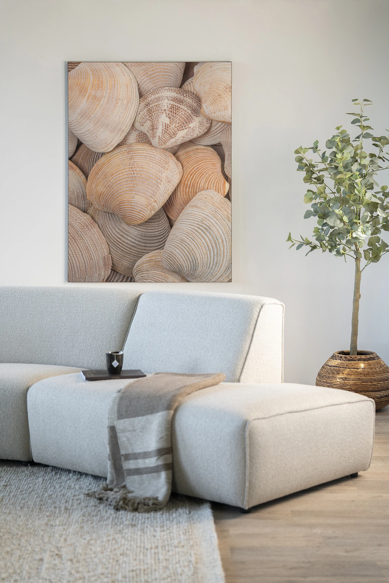 Wall Hanging Tijdloze Rust: In Een Zee Van Schelpen - Urban Cotton