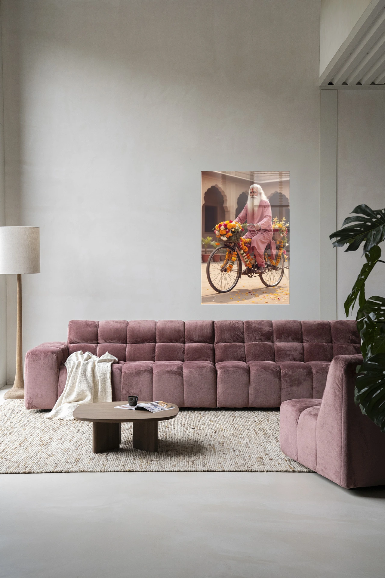 Wall Hanging Flower Bike - Urban Cotton