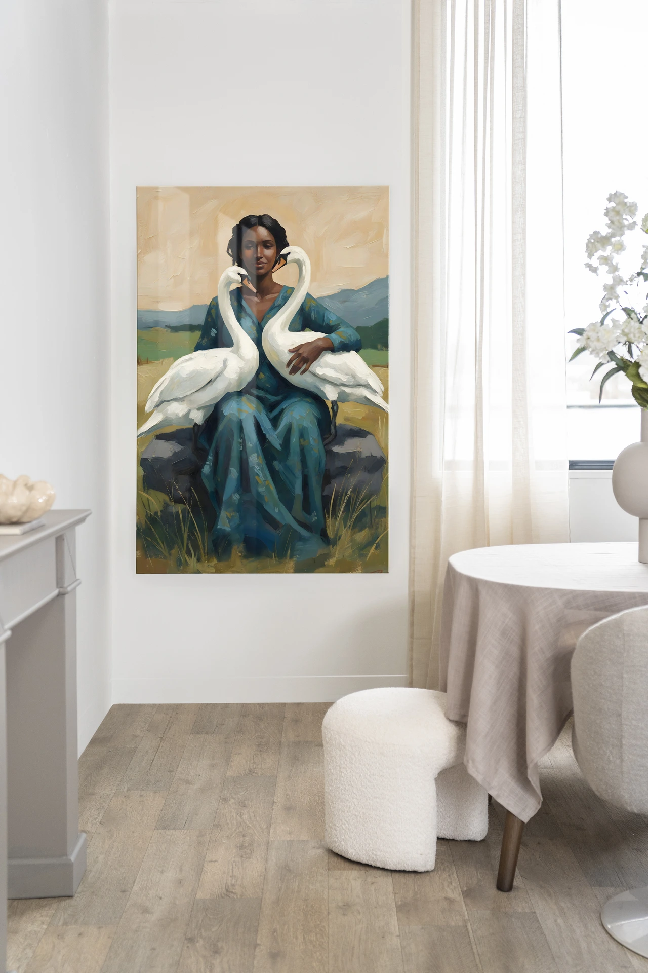 Wall Hanging Swan Mother - Urban Cotton