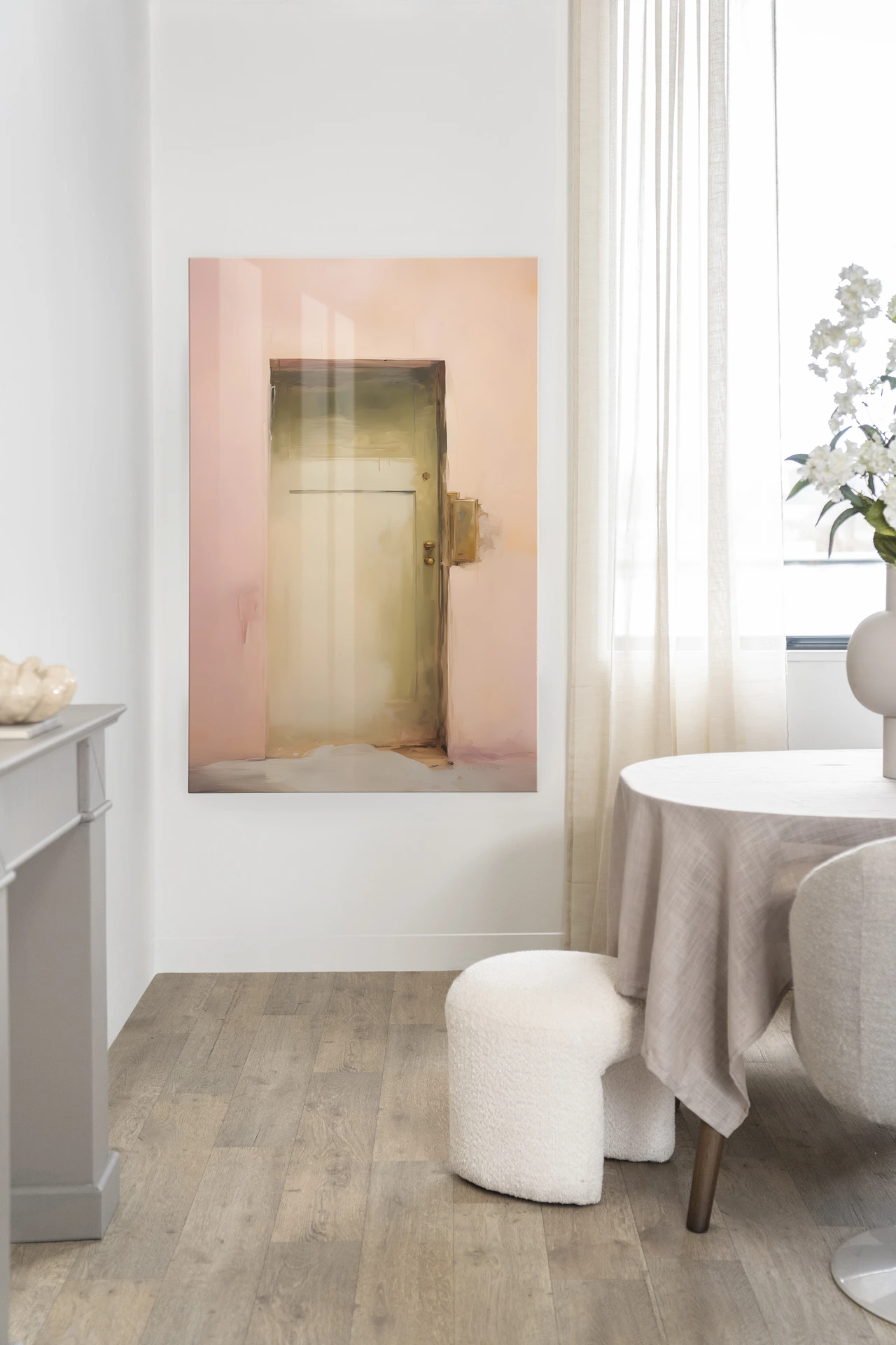 Wall Hanging Pink Door - Urban Cotton