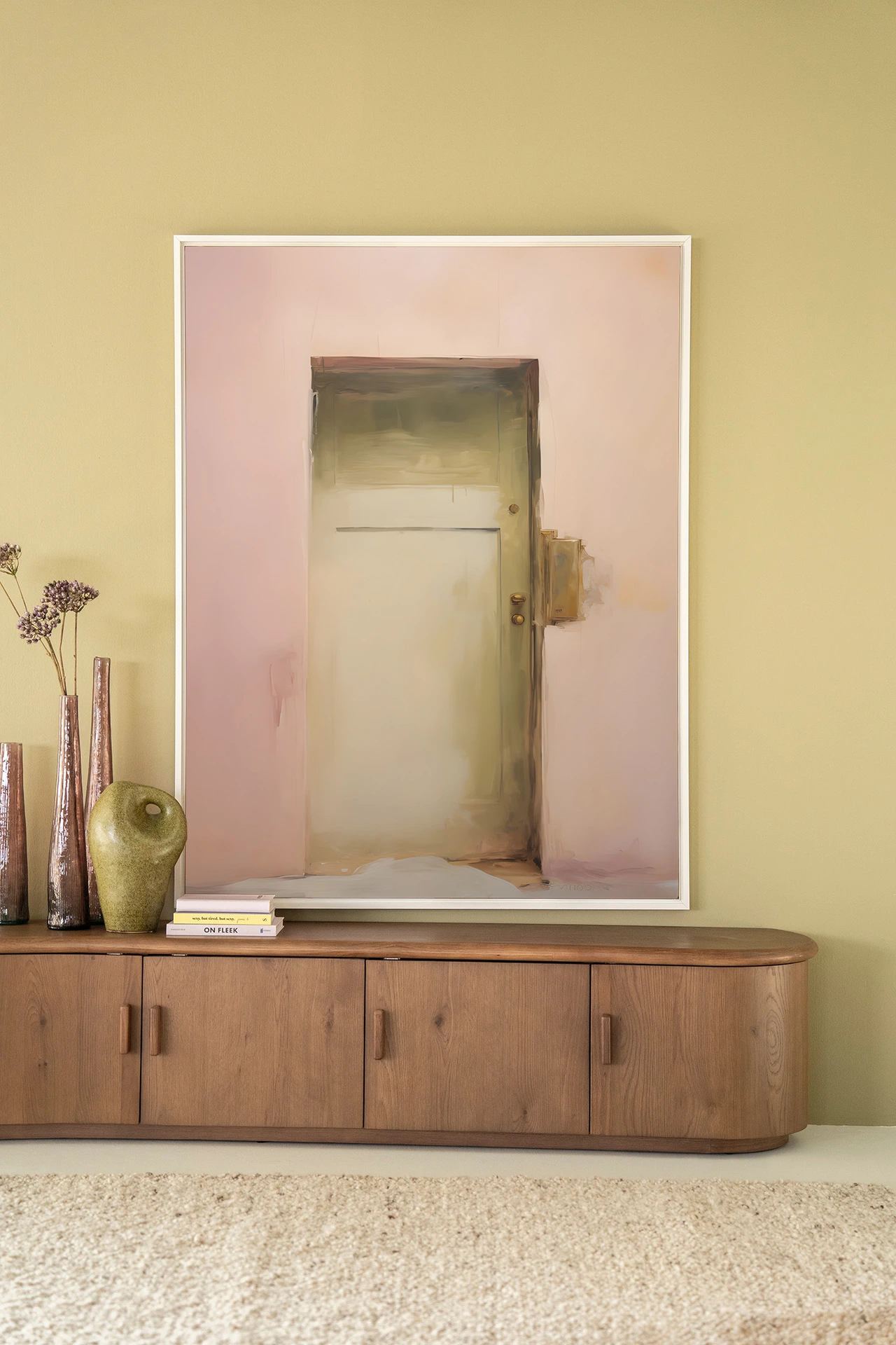 Wall Hanging Pink Door - Urban Cotton