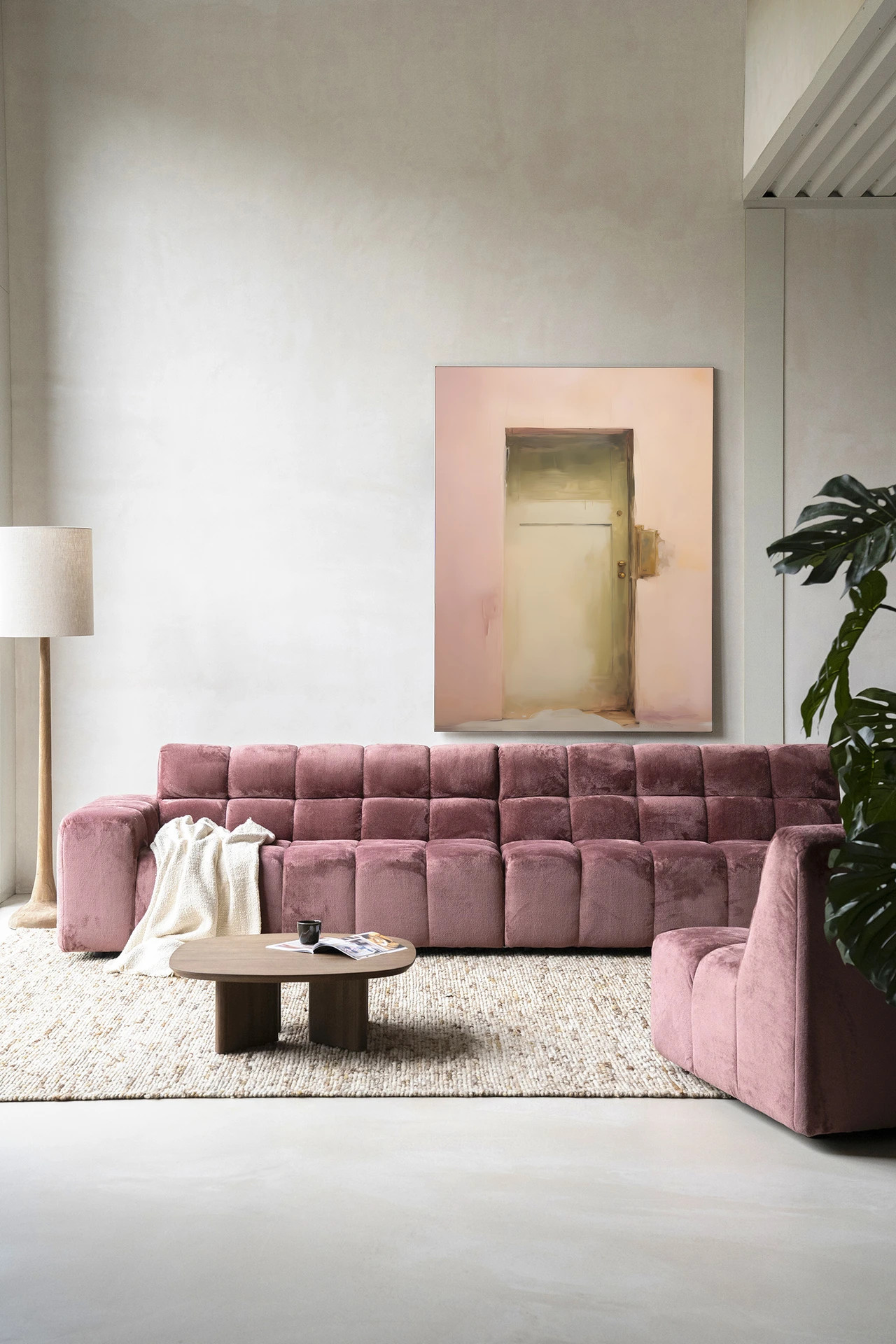 Wall Hanging Pink Door - Urban Cotton