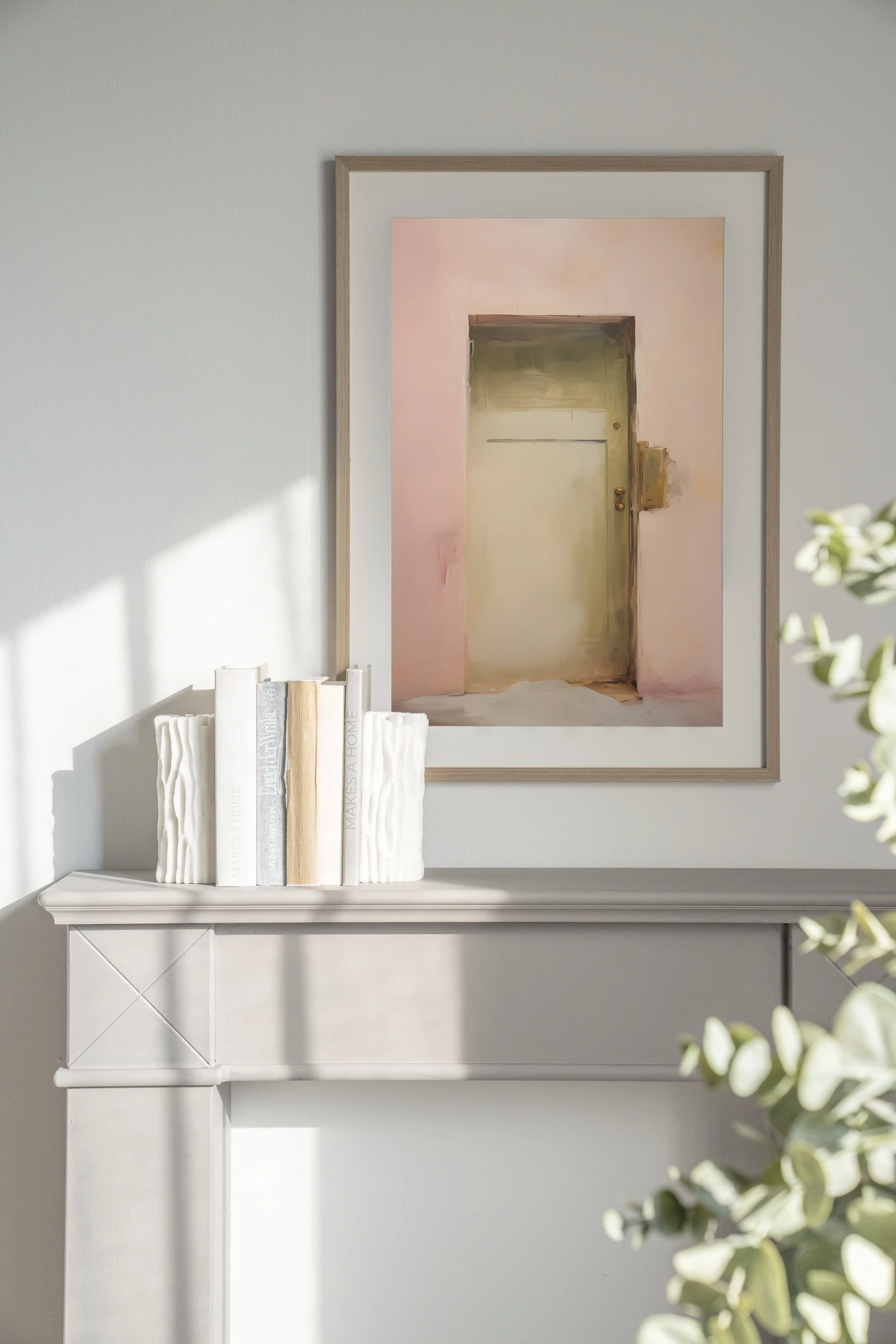 Wall Hanging Pink Door - Urban Cotton