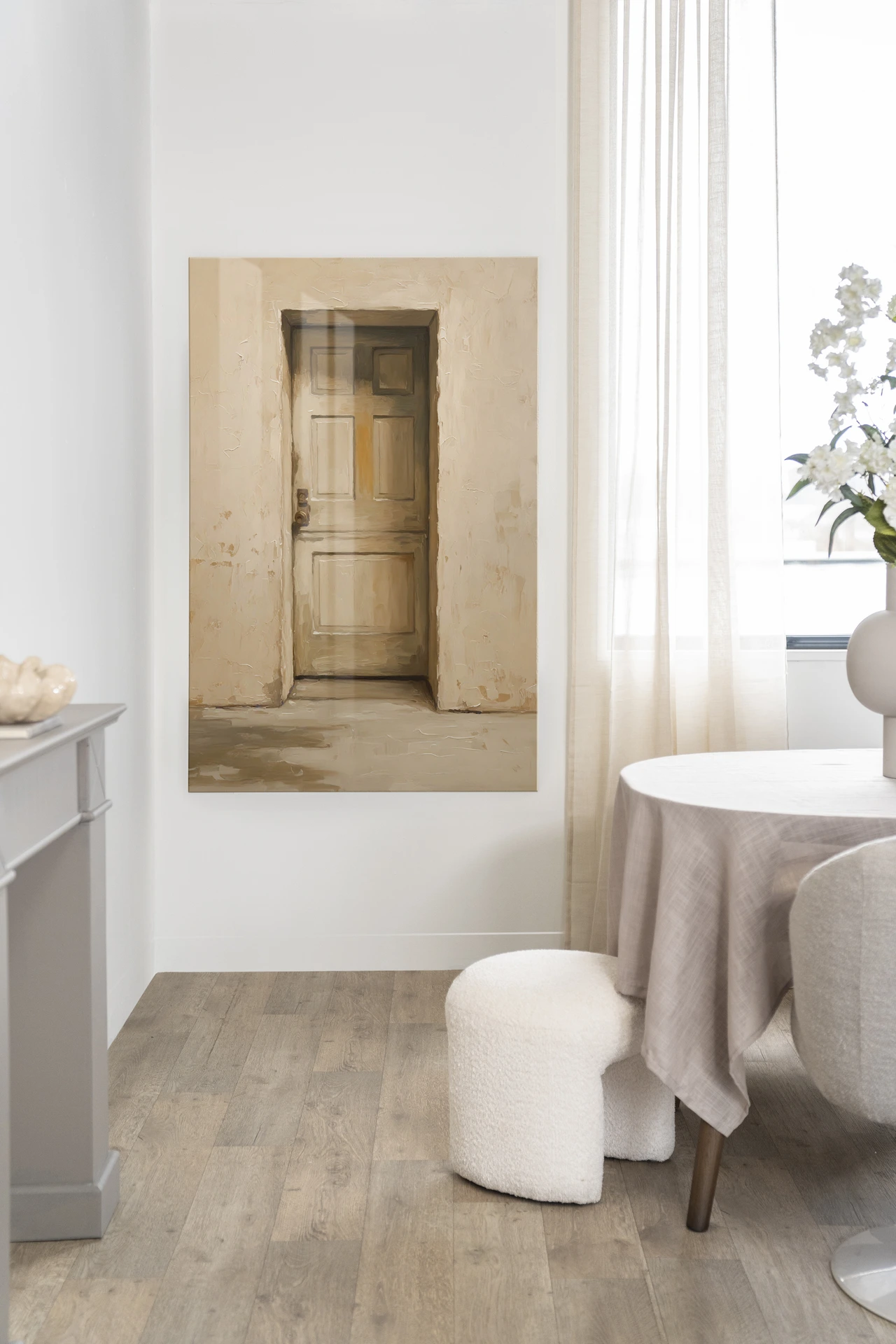 Wall Hanging Beige Door - Urban Cotton