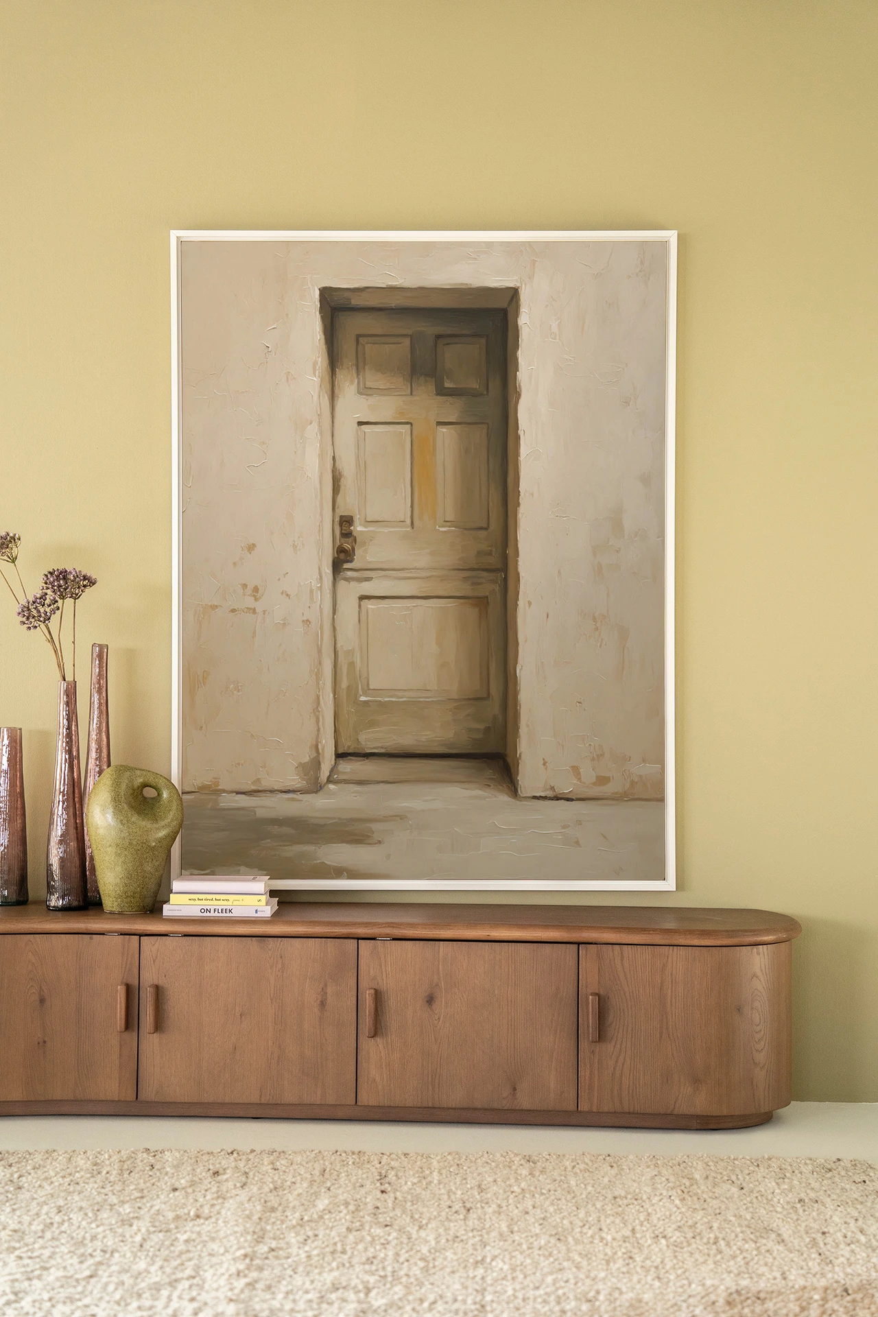 Wall Hanging Beige Door - Urban Cotton