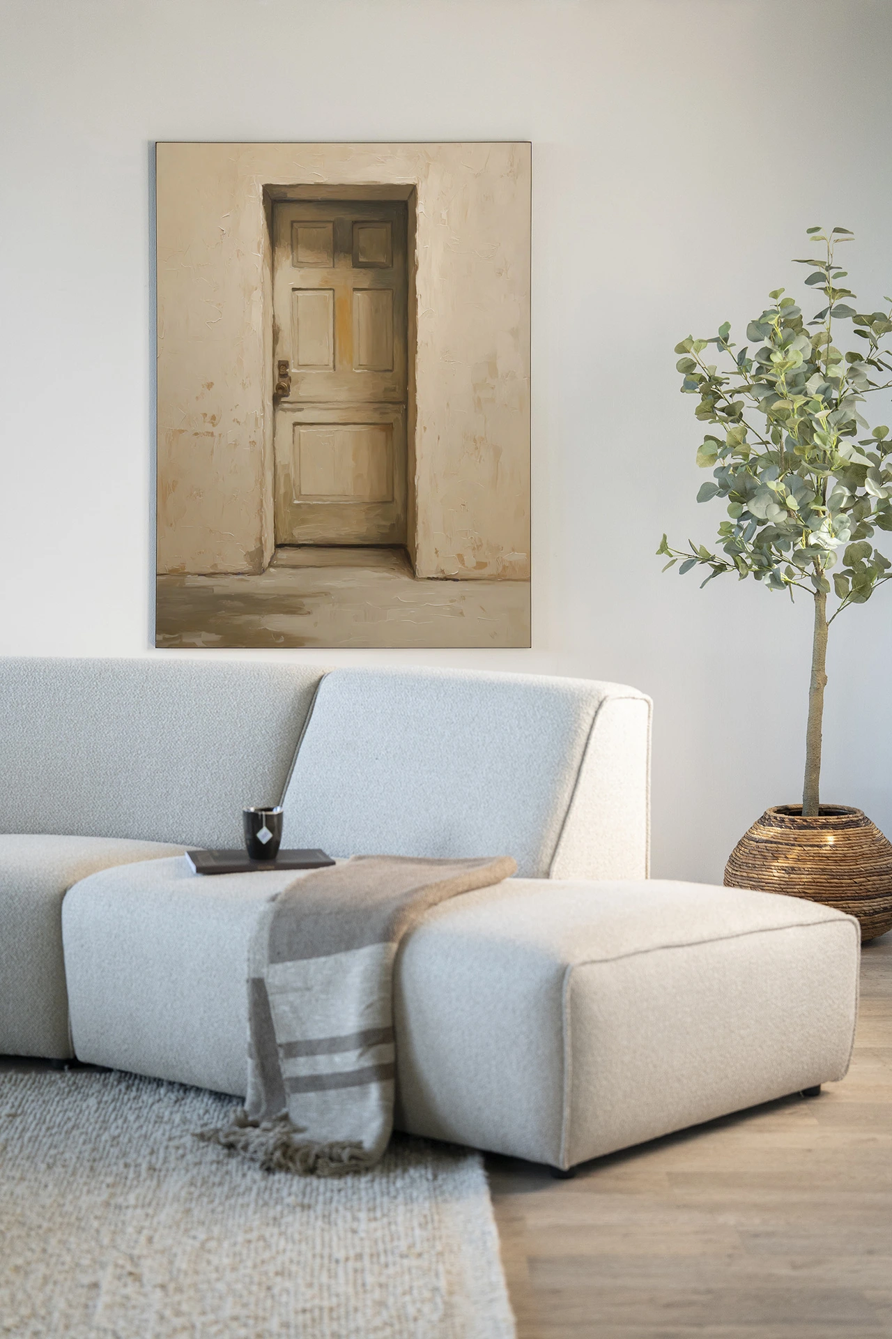 Wall Hanging Beige Door - Urban Cotton