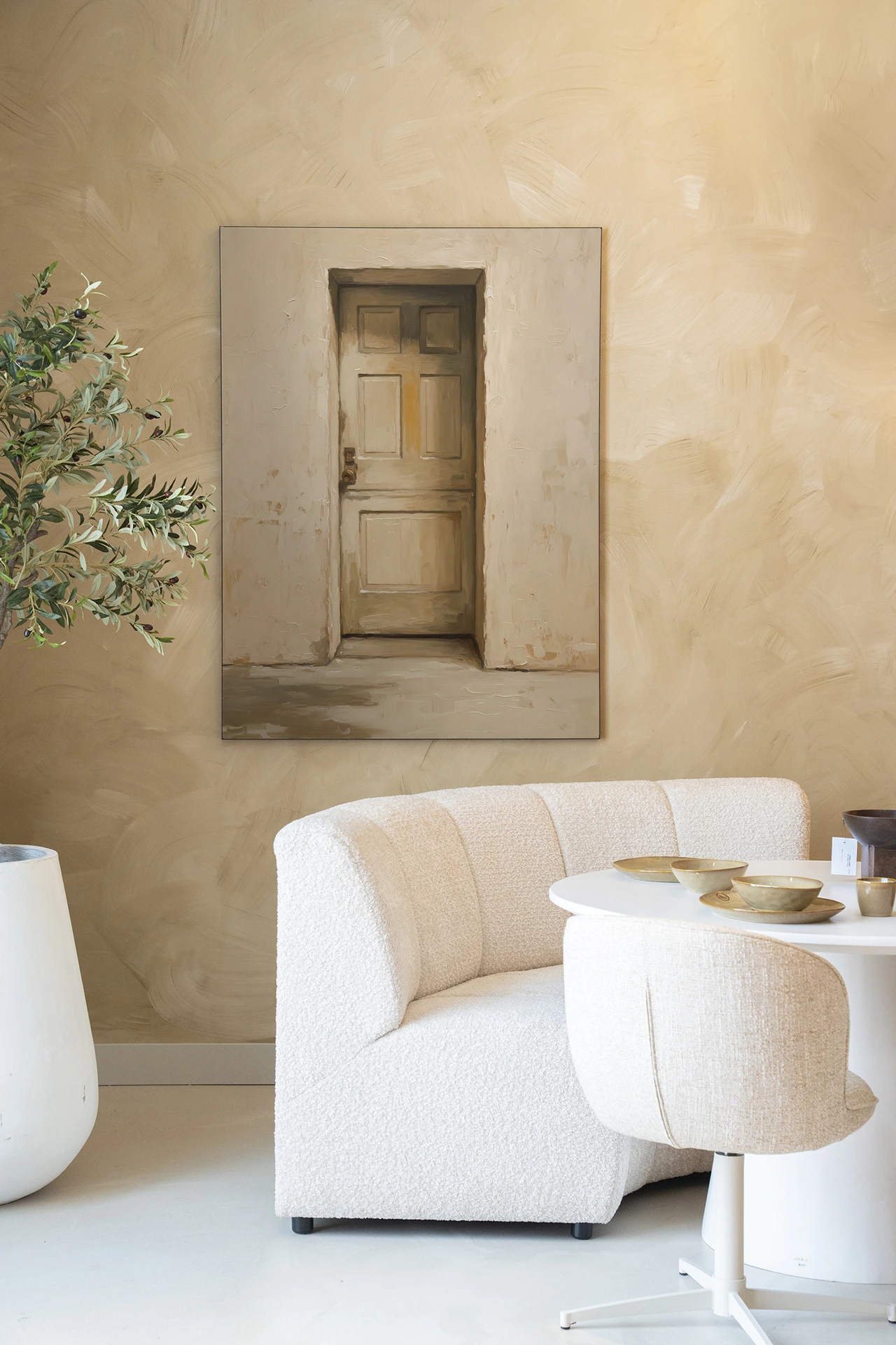 Wall Hanging Beige Door - Urban Cotton