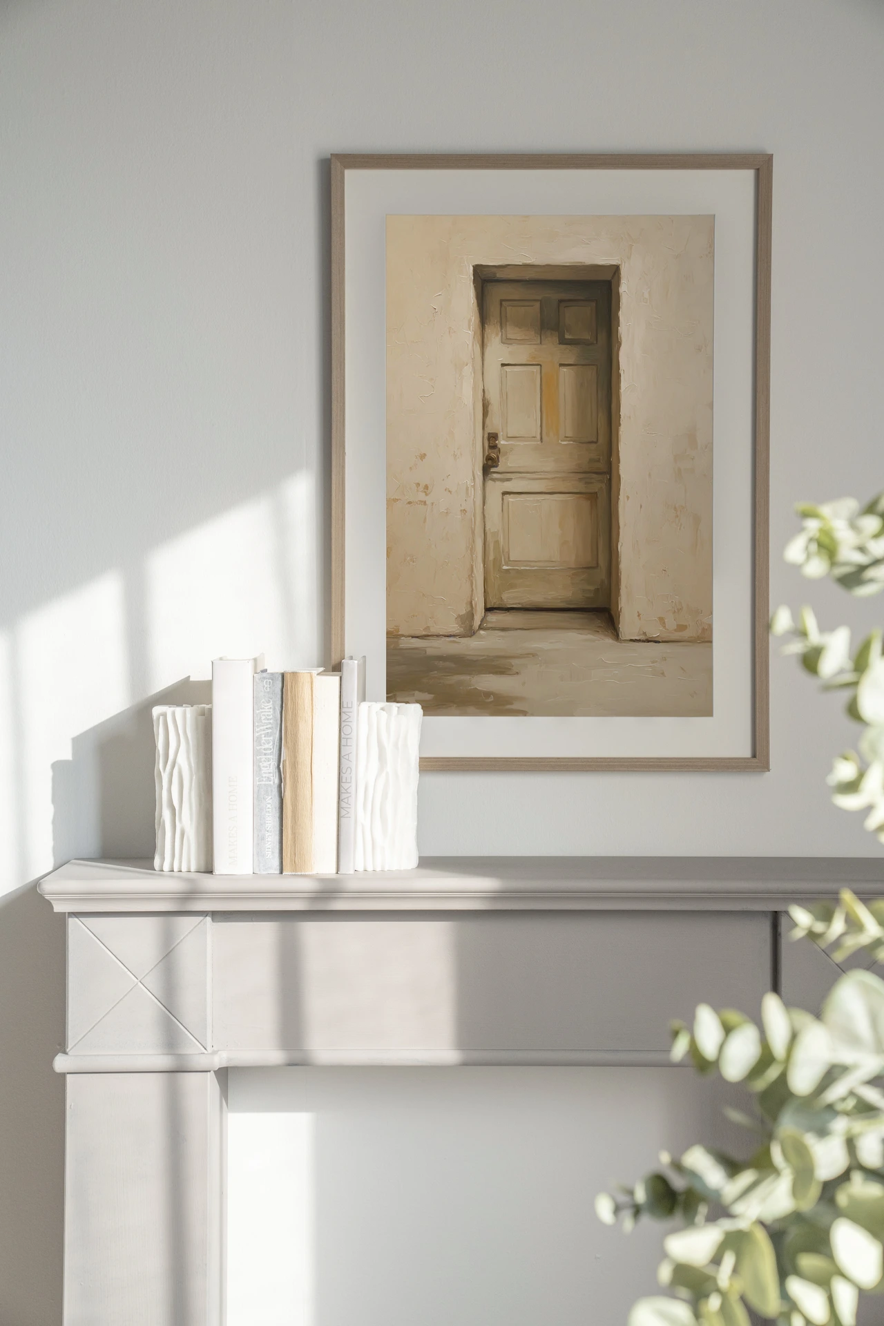 Wall Hanging Beige Door - Urban Cotton