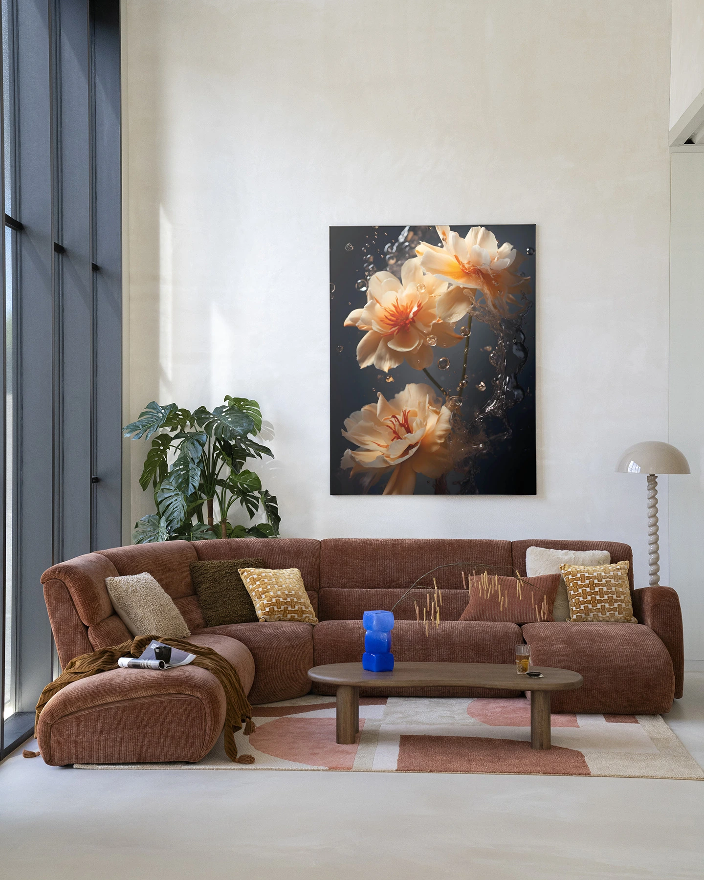 Wall Hanging Waterflower Dark - Urban Cotton