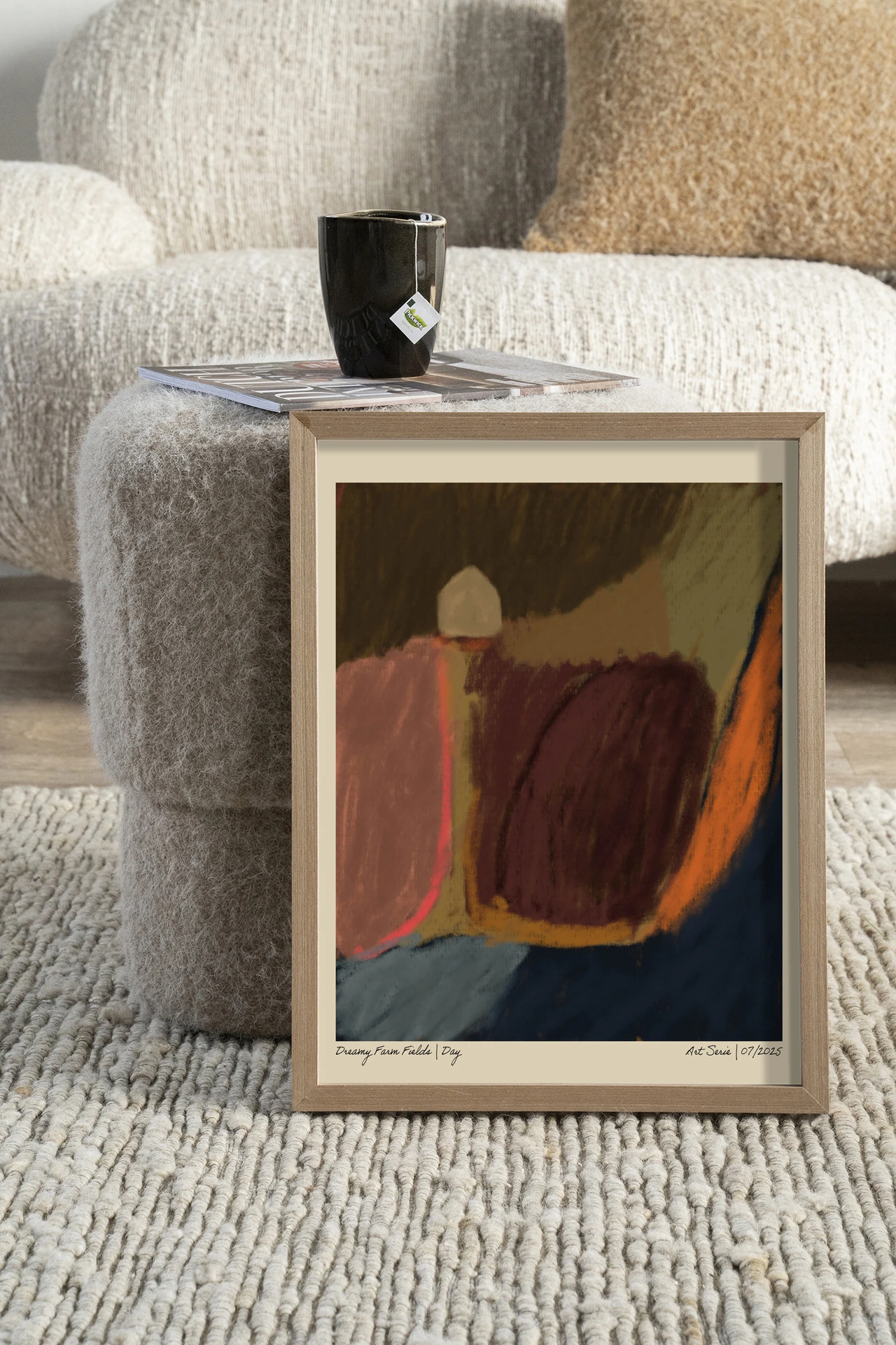 Wall Hanging Dreamy Farmfield By Night - Urban Cotton