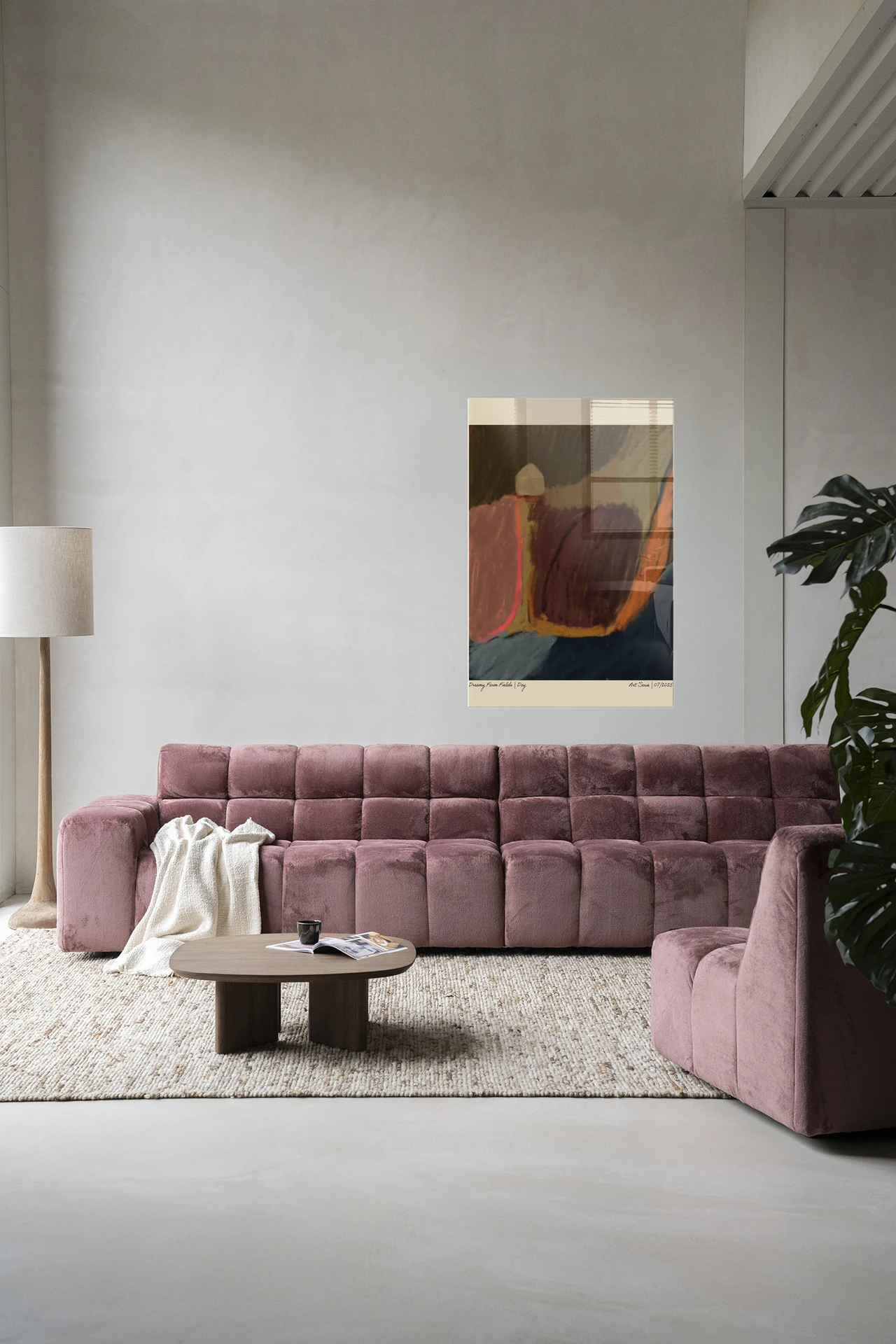 Wall Hanging Dreamy Farmfield By Night - Urban Cotton