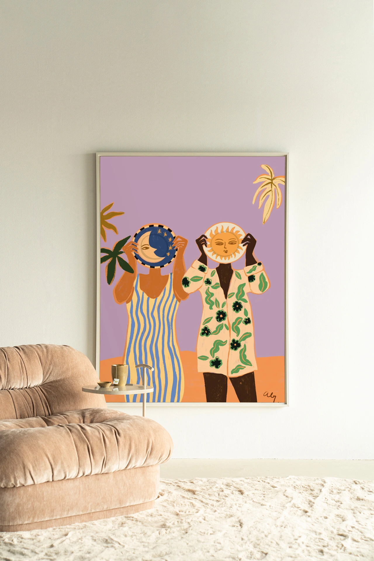 Wall Hanging Sun & Moon - Urban Cotton