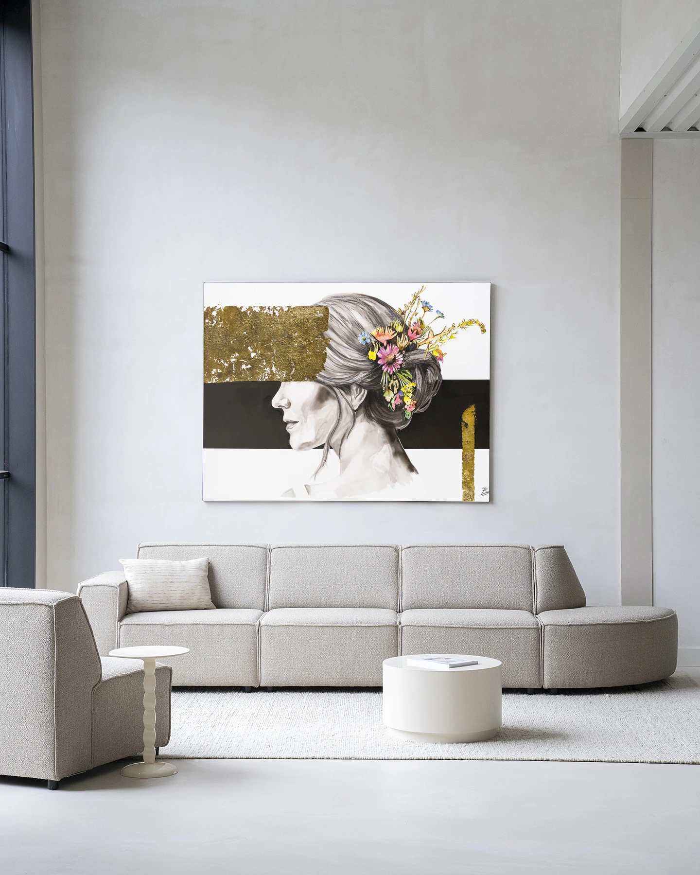 Wall Hanging Blooming In Gold - Urban Cotton