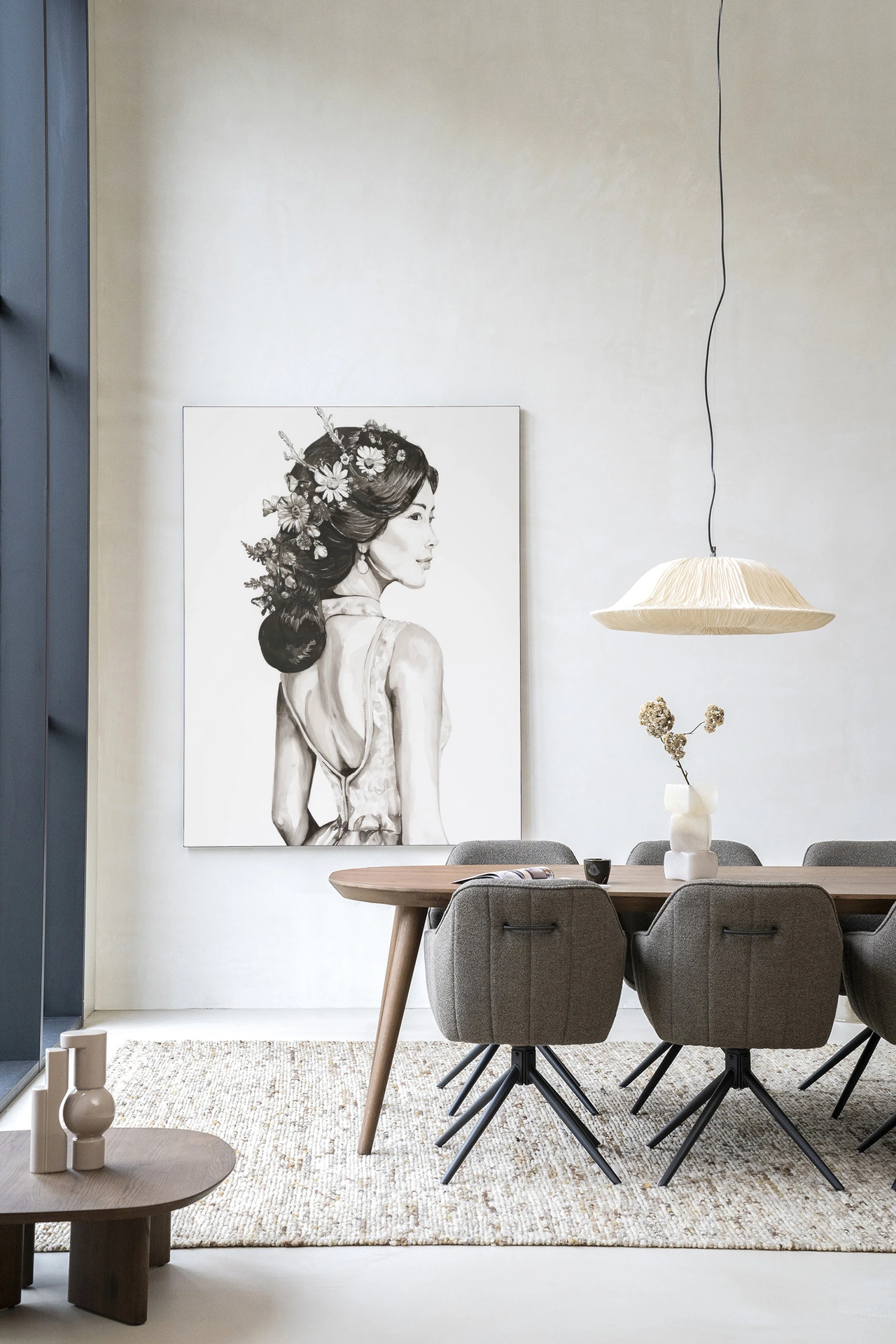 Wall Hanging Lady With Blossom - Urban Cotton