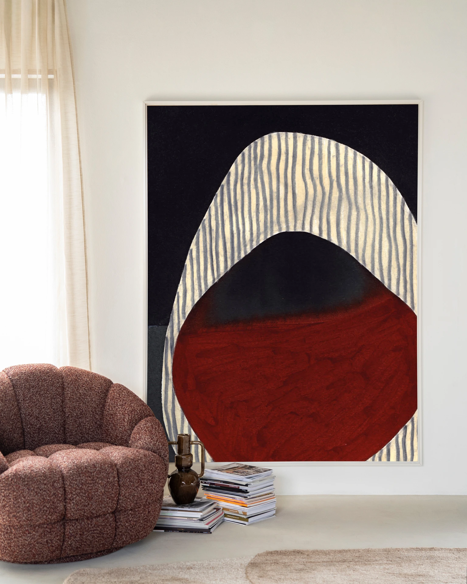 Wall Hanging Vertical Oval - Urban Cotton
