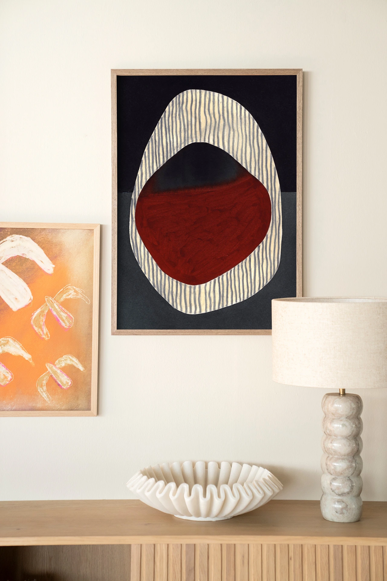 Wall Hanging Vertical Oval - Urban Cotton