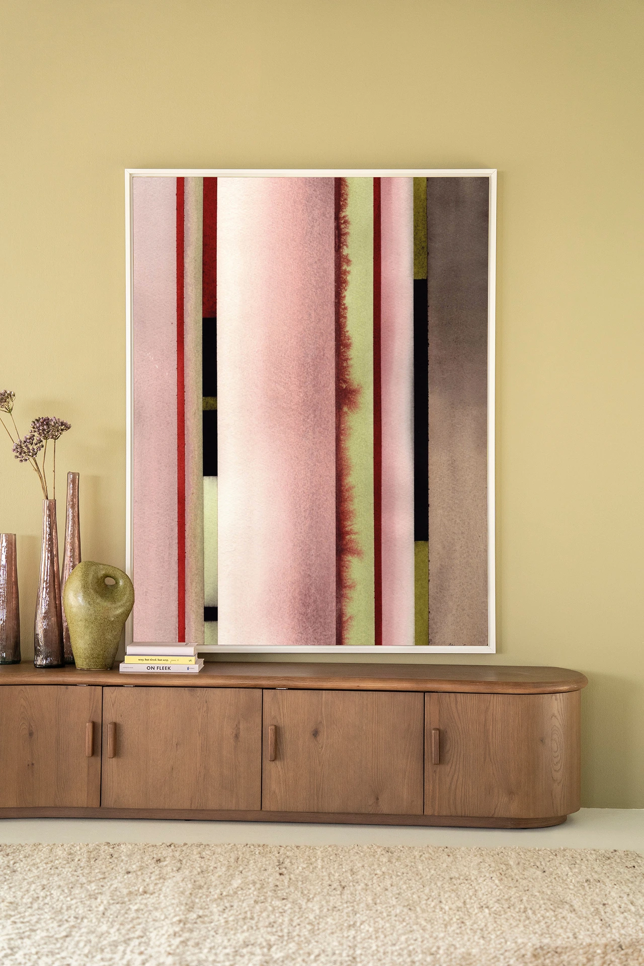 Wall Hanging Vertical Rose - Urban Cotton