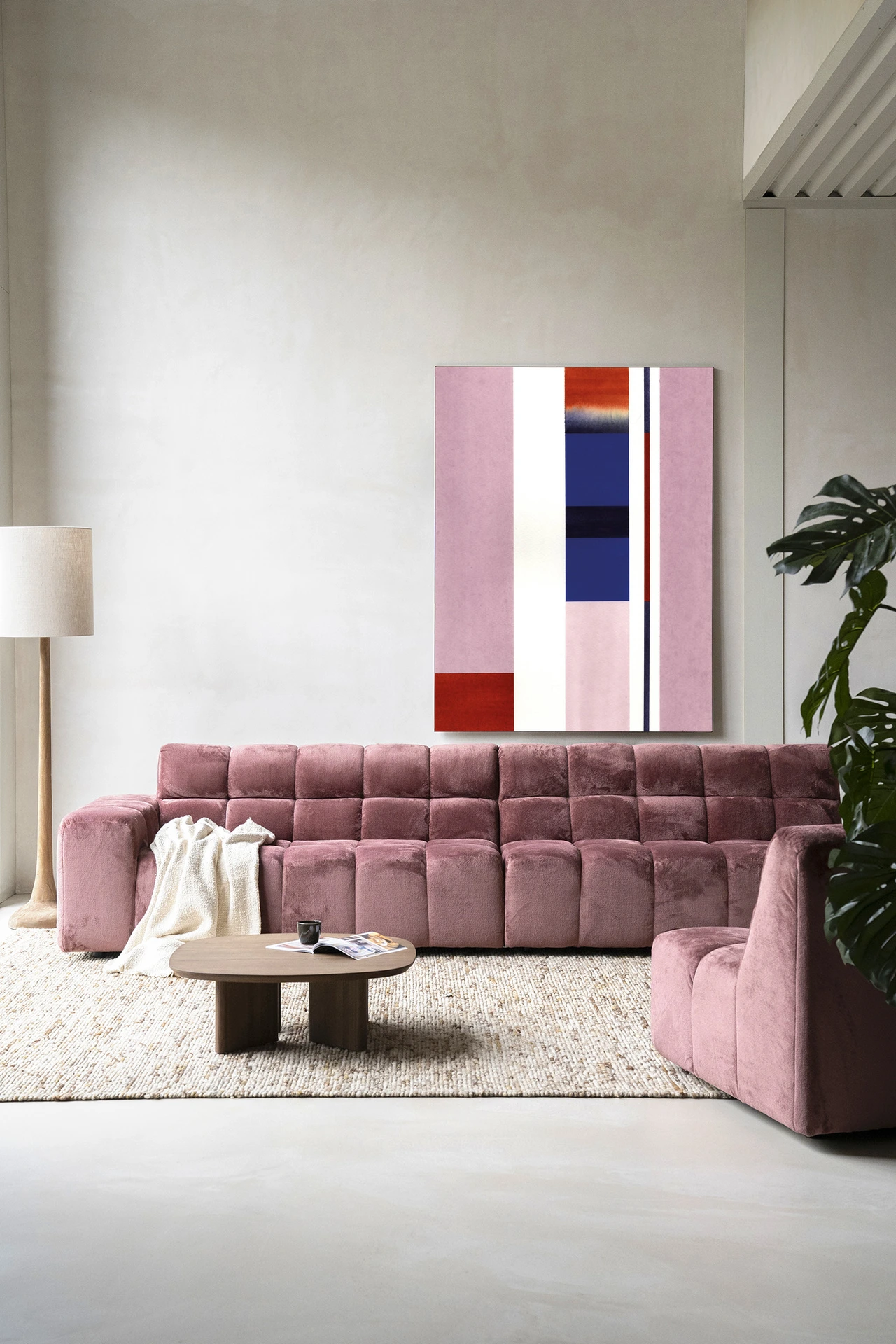 Wall Hanging Vertical Lilac - Urban Cotton