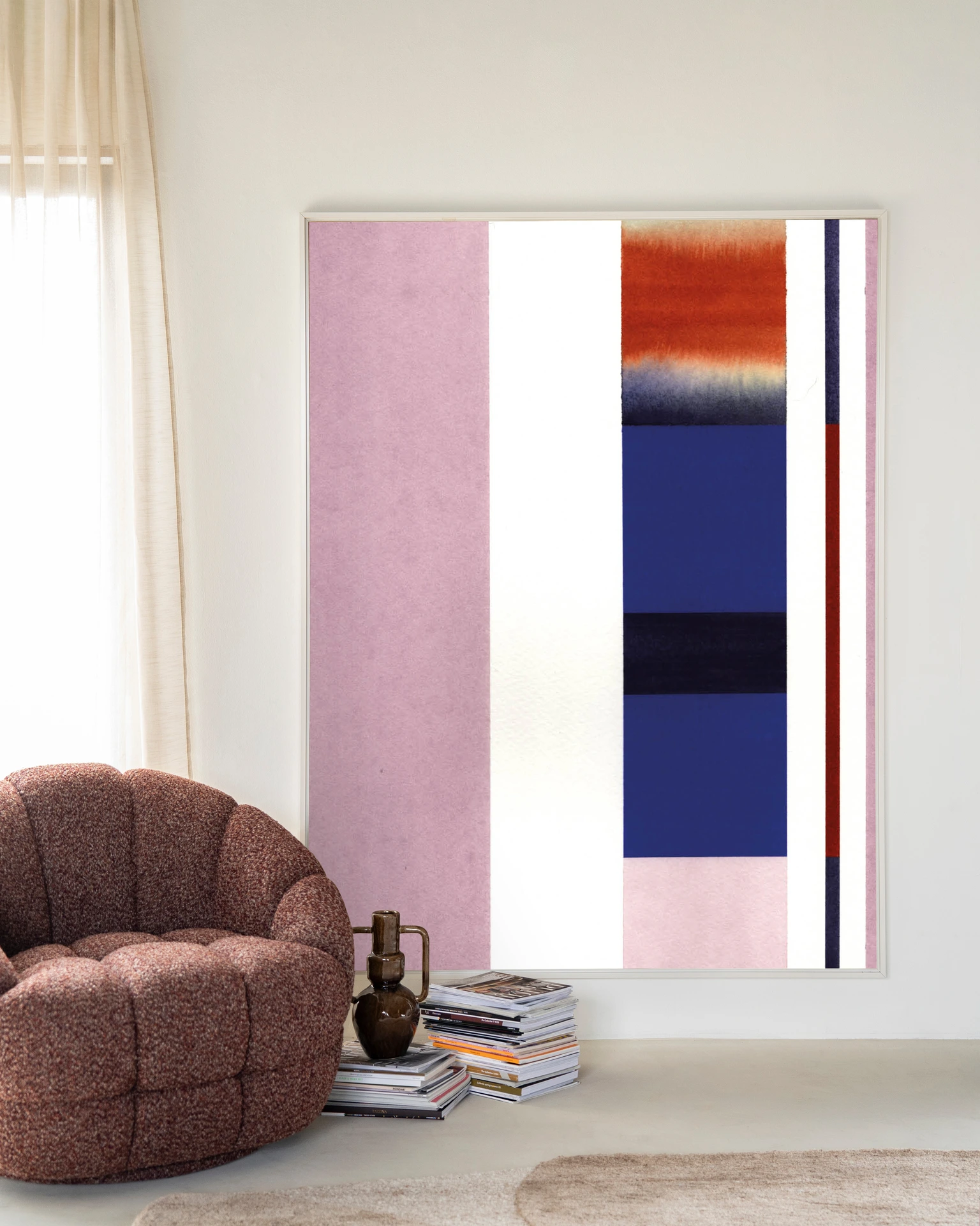 Wall Hanging Vertical Lilac - Urban Cotton