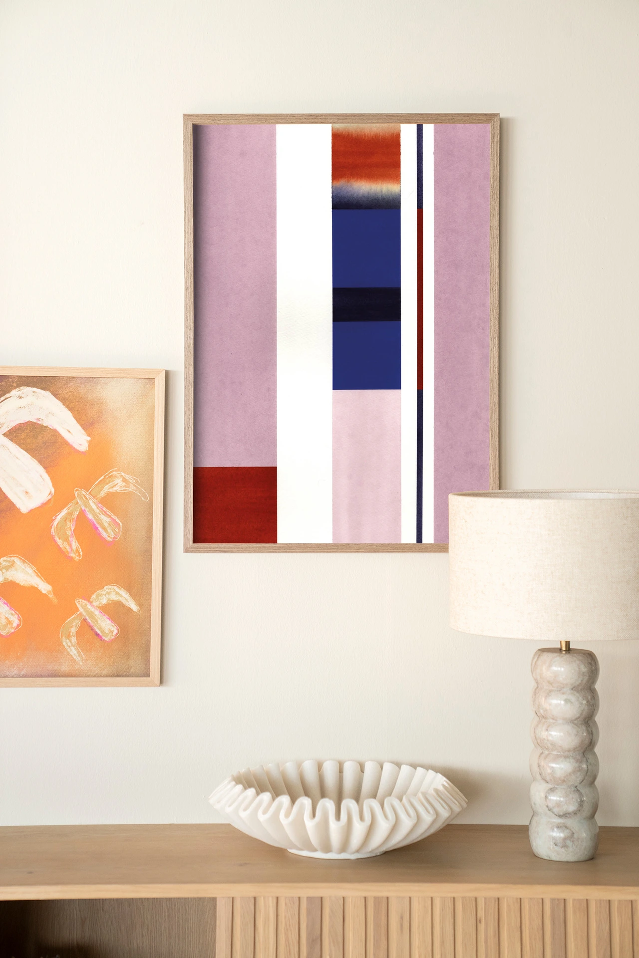 Wall Hanging Vertical Lilac - Urban Cotton