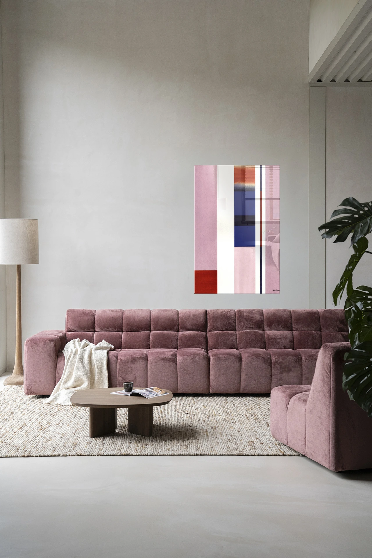 Wall Hanging Vertical Lilac - Urban Cotton