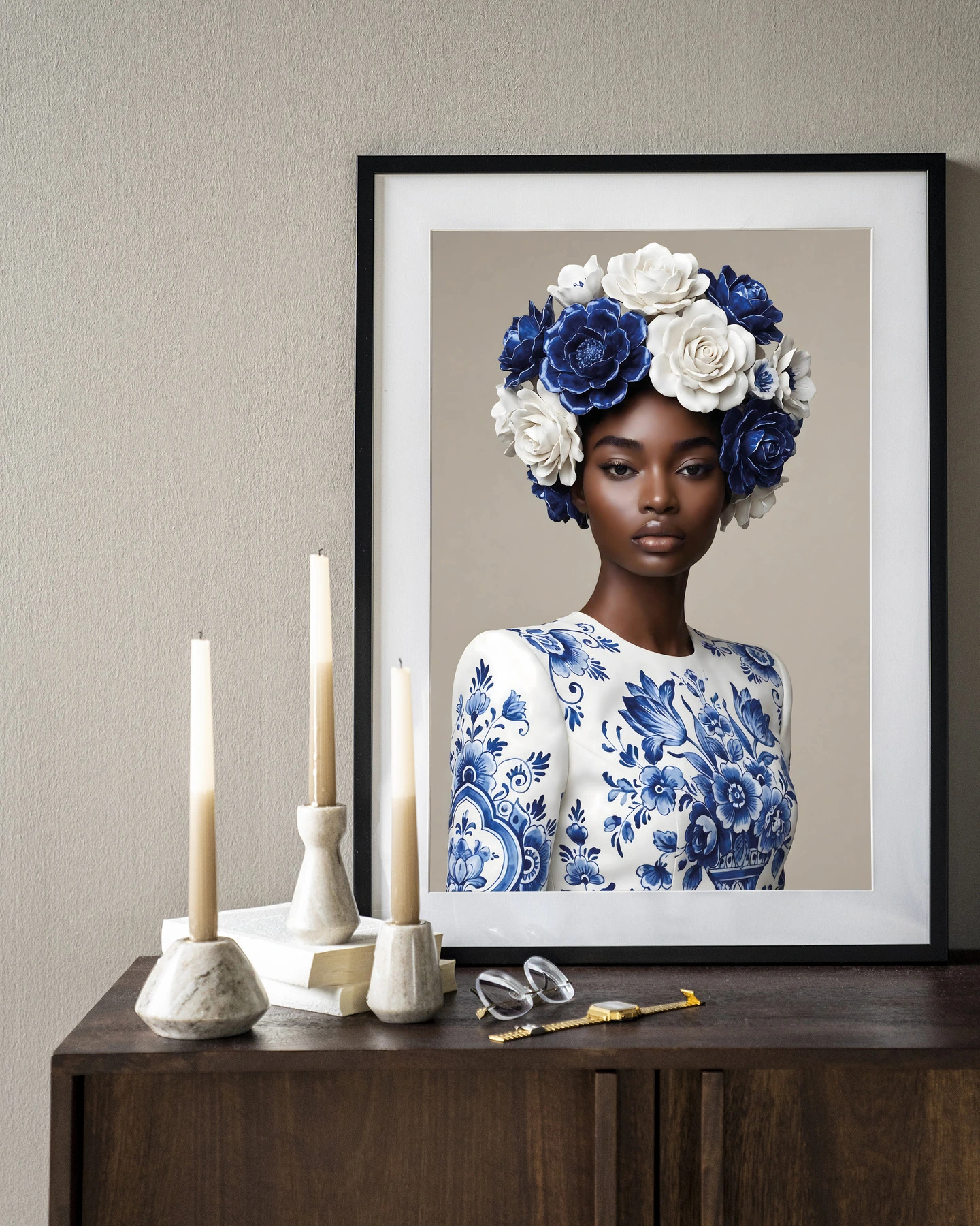 Blue Duchess Wall Hanging, Urban Cotton