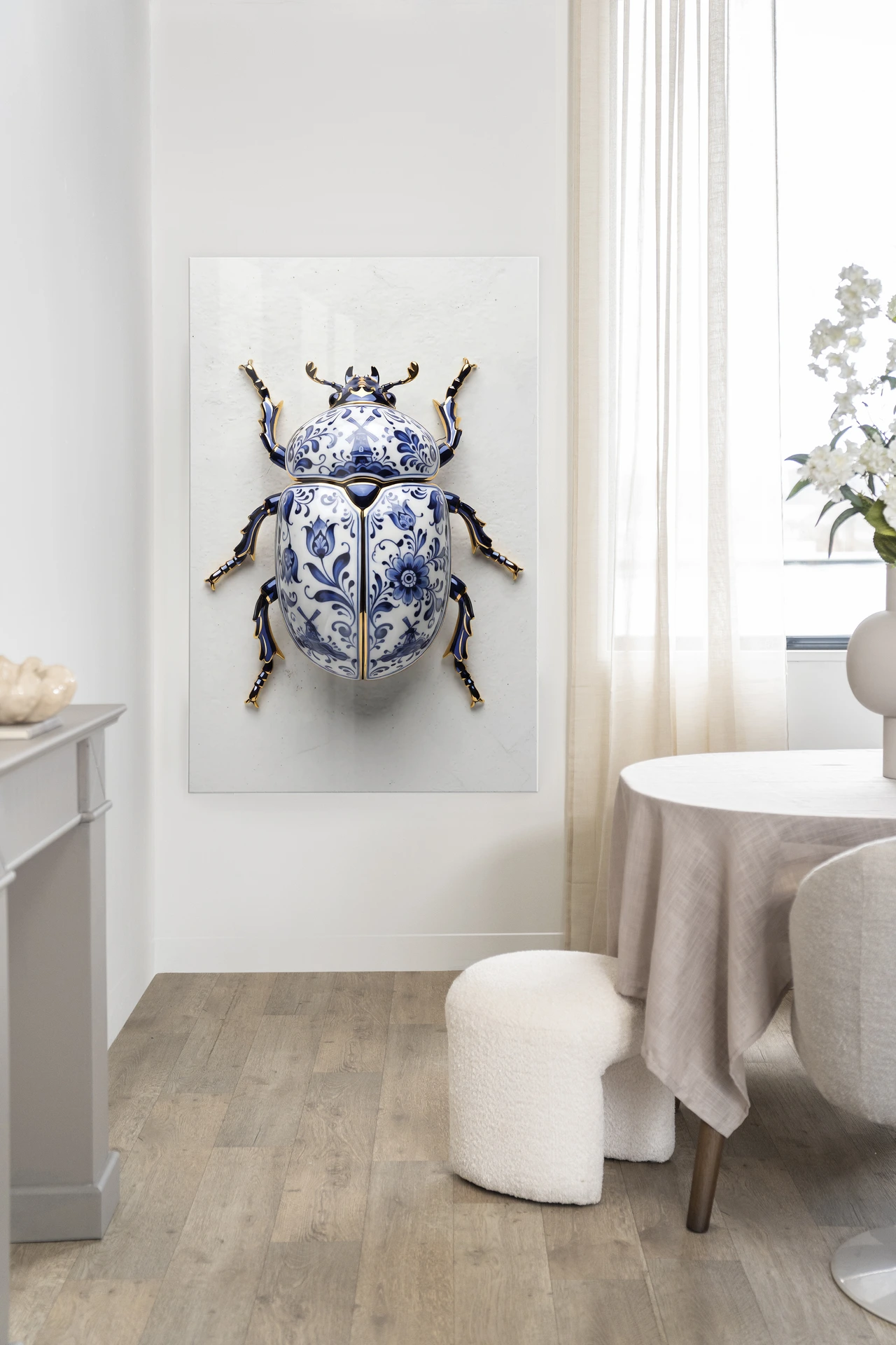 Wandkleed Blue Beatle - Urban Cotton