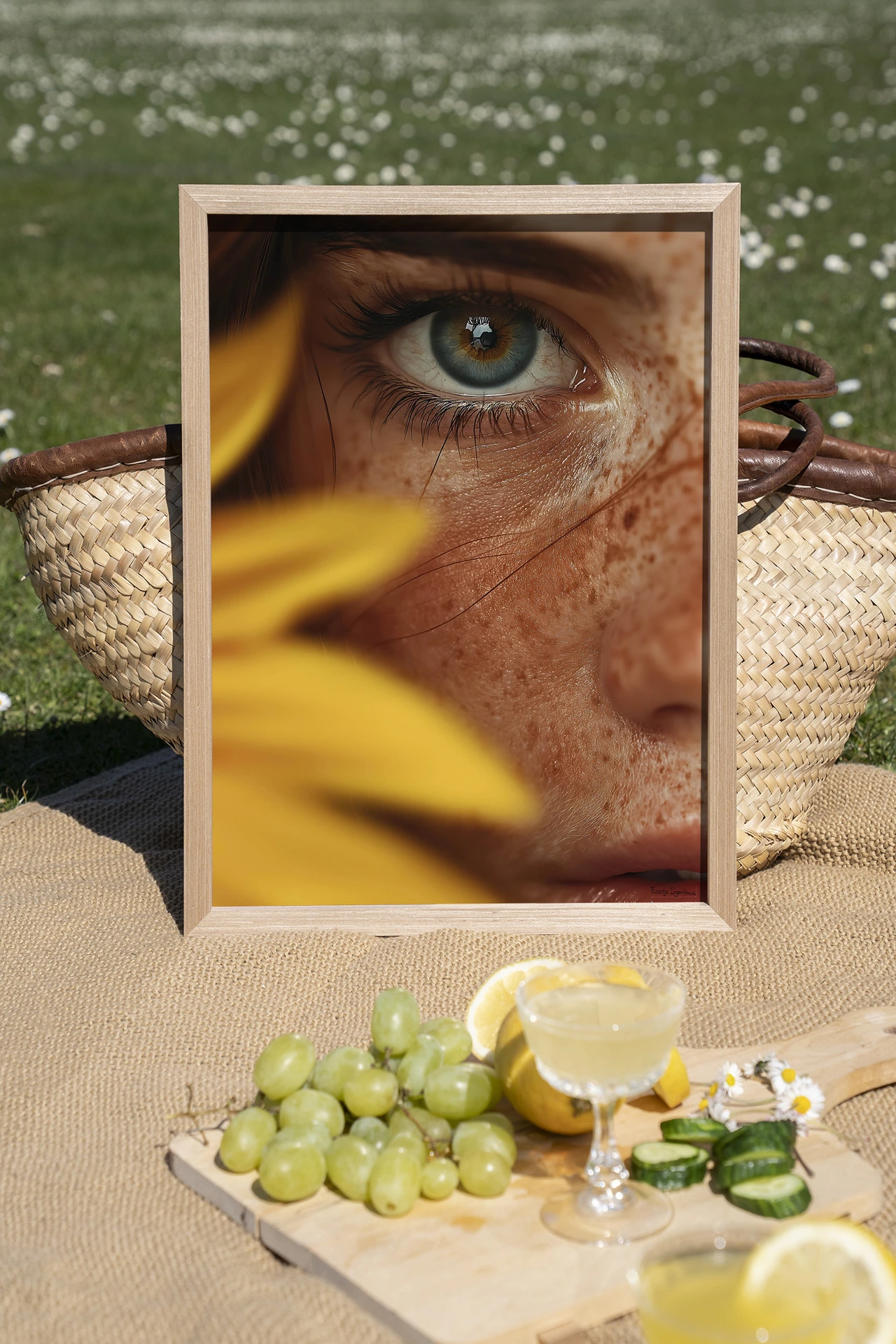 Wandkleed Sunflower - Urban Cotton