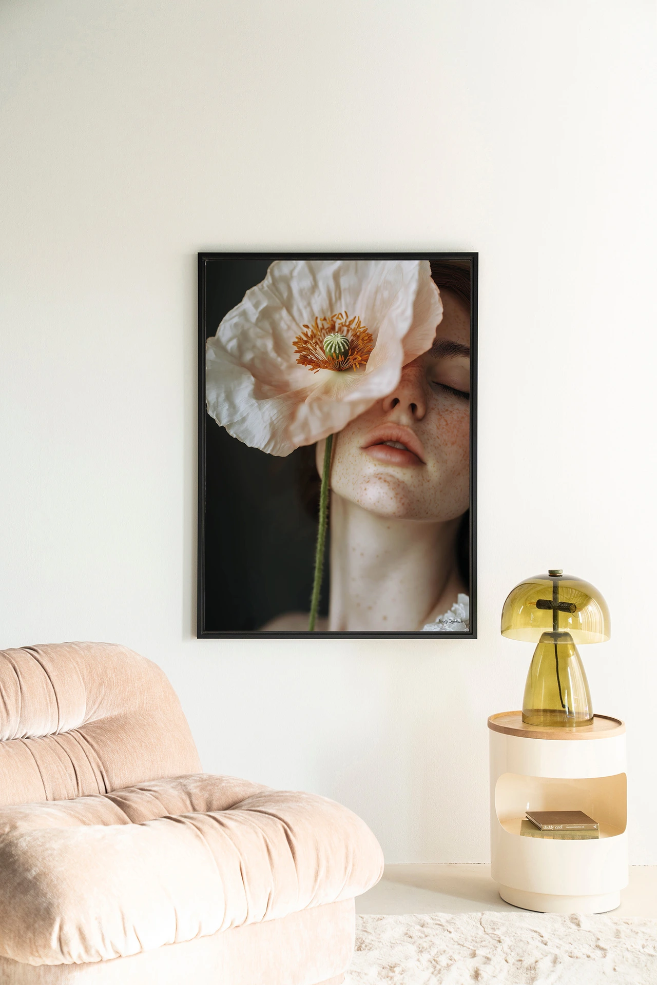 Wandkleed Poppy Flower - Urban Cotton
