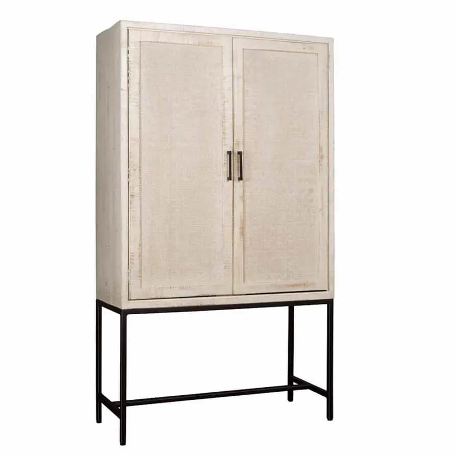 Carini Opbergkast gebroken wit 110 cm