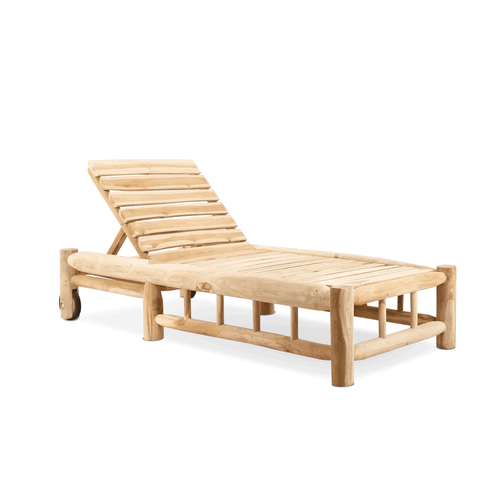 Ligstoel met Wielen Barney Teak