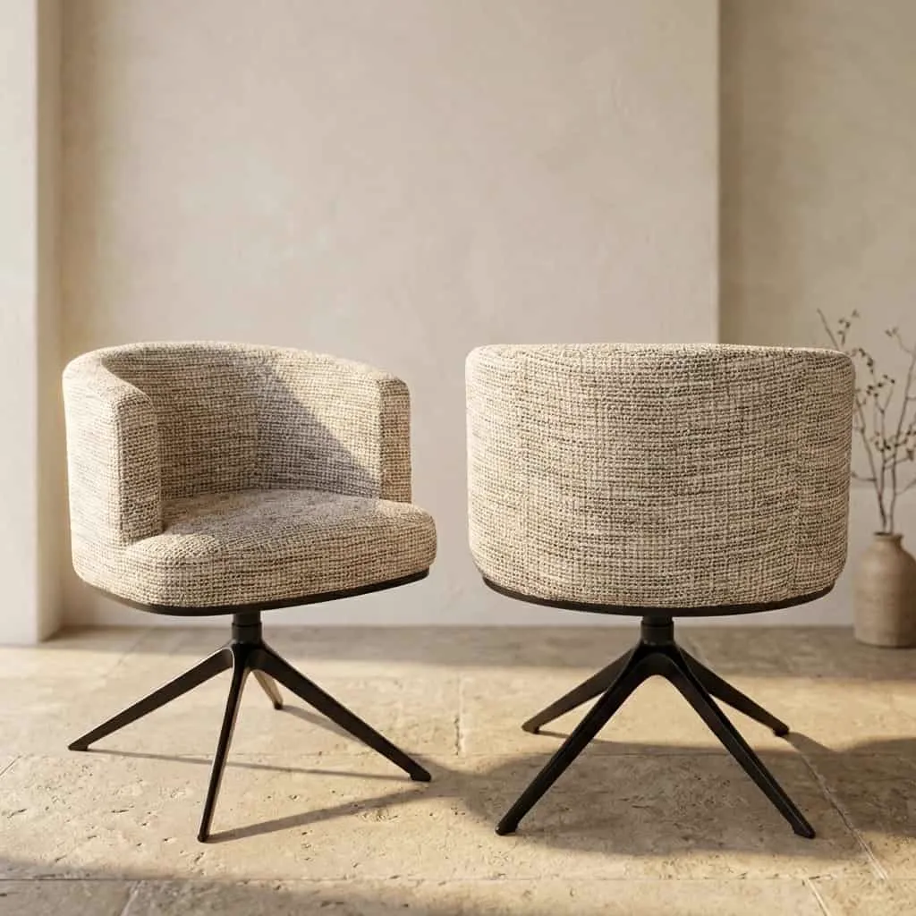 Eetkamerstoel Cheyenne trendy nature swivel