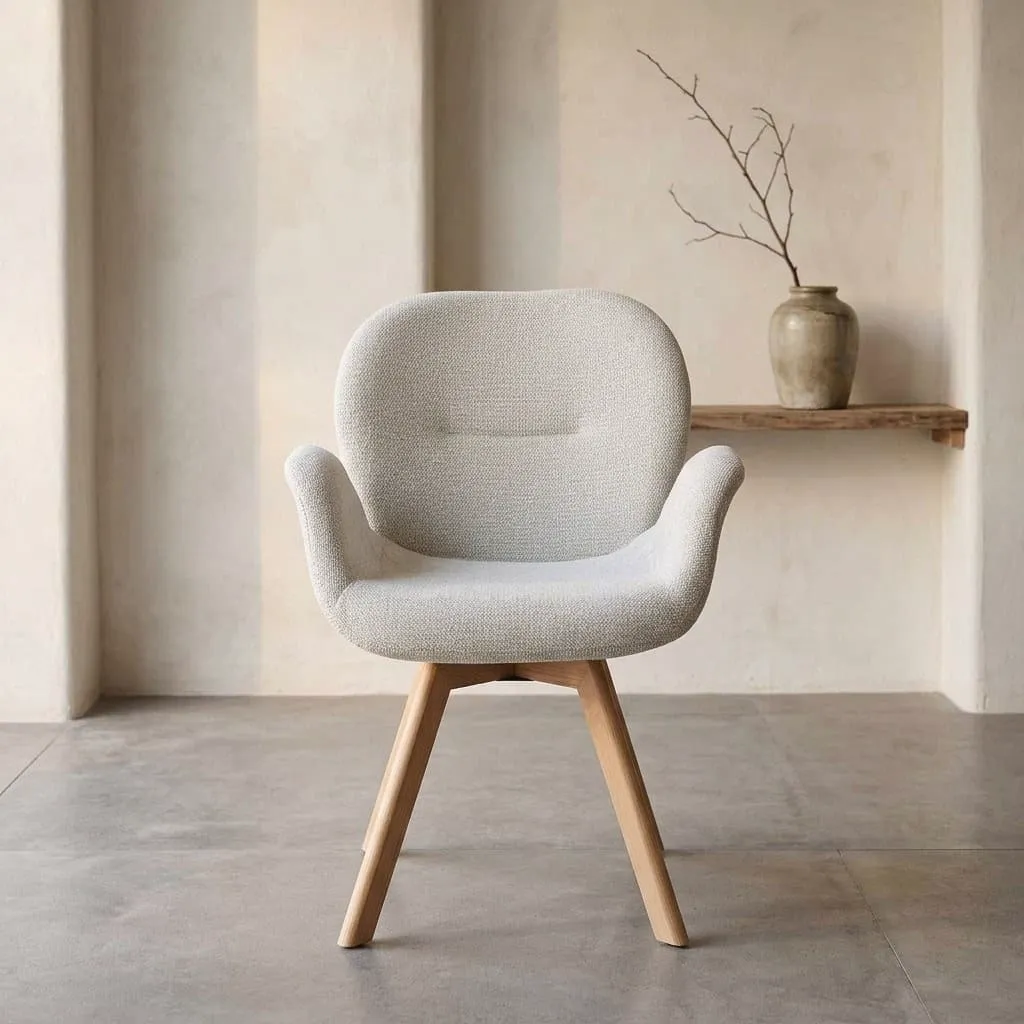 Eetkamerstoel Jesse Draaibaar Beige