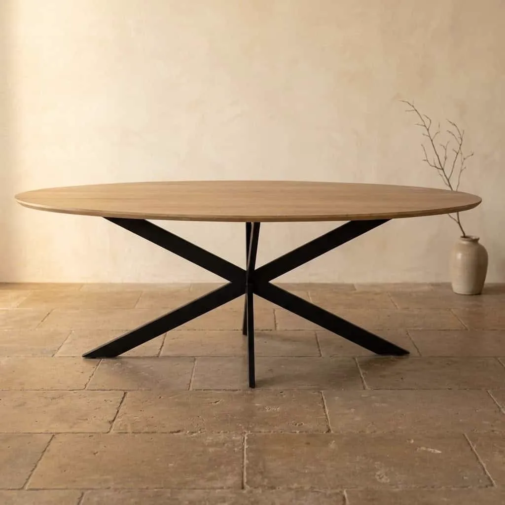 Eiken eettafel Ferris | Ovaal 280 cm | Naturel